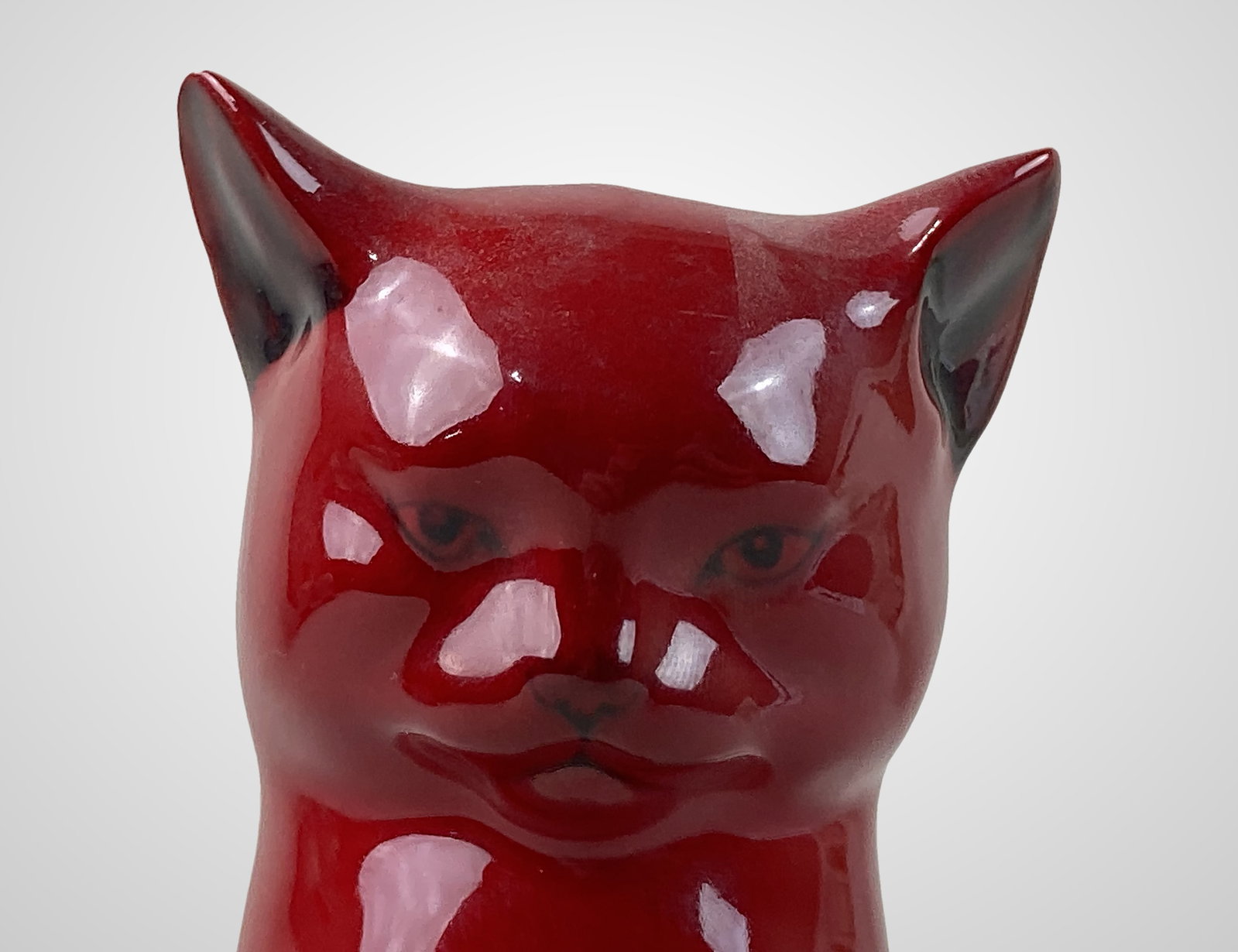 Royal Doulton Flambe Cat - 6