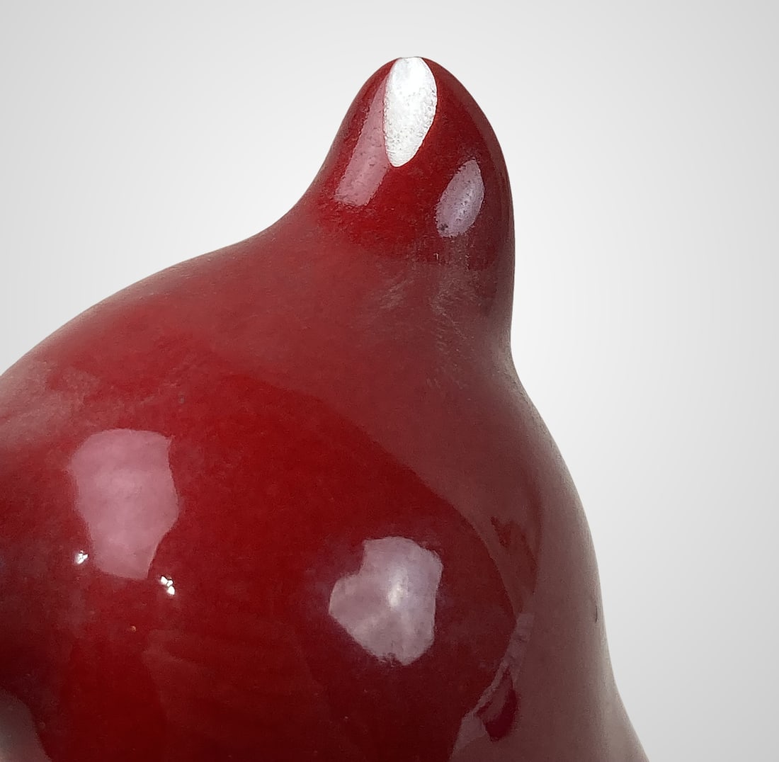 Royal Doulton Flambe Cat - 9