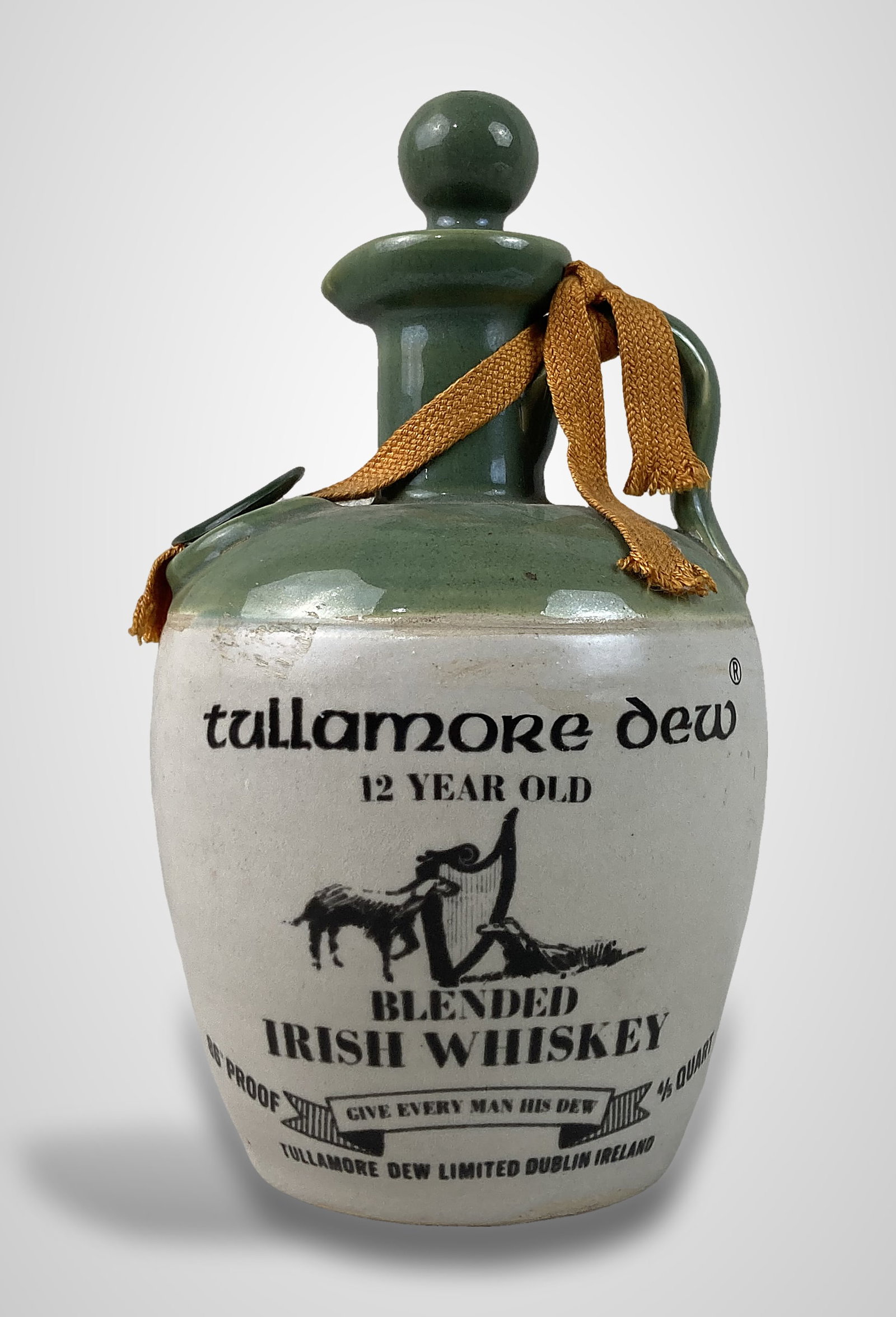 Tullamore Dew Ceramic Irish Whiskey Jug - 8