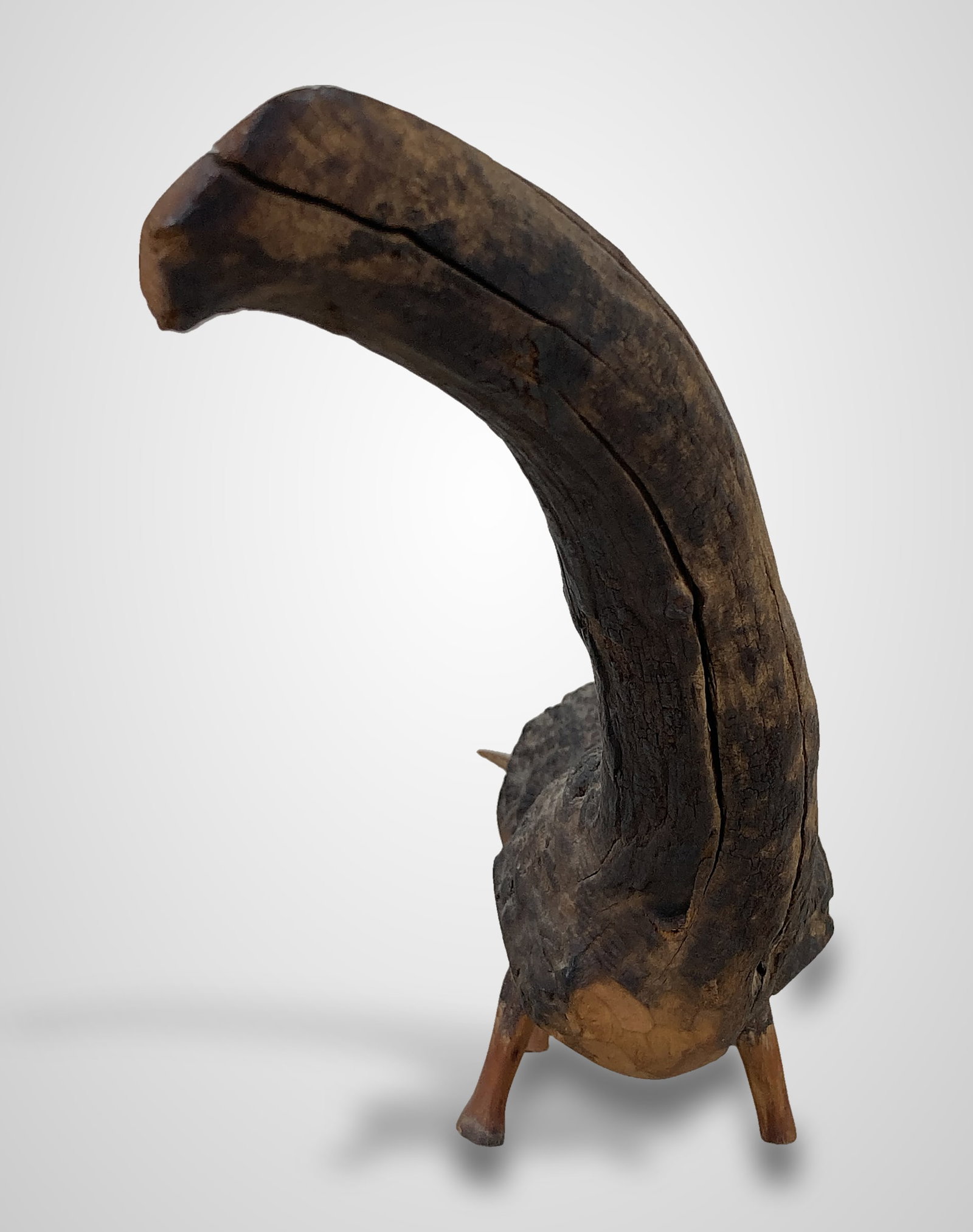 Folk Art Carved Squirrel - 4
