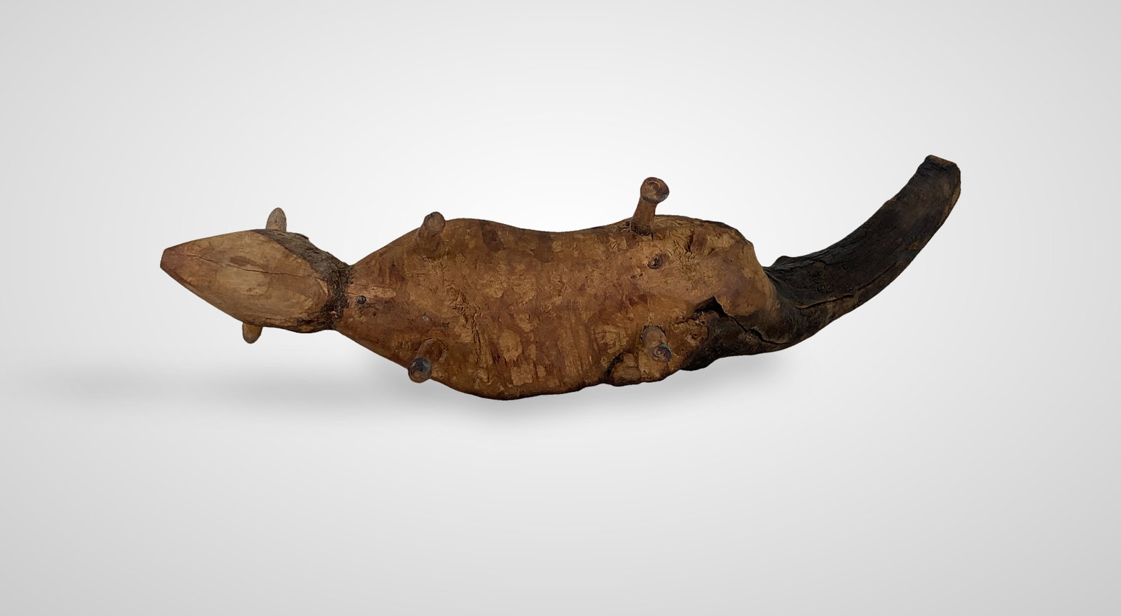 Folk Art Carved Squirrel - 6