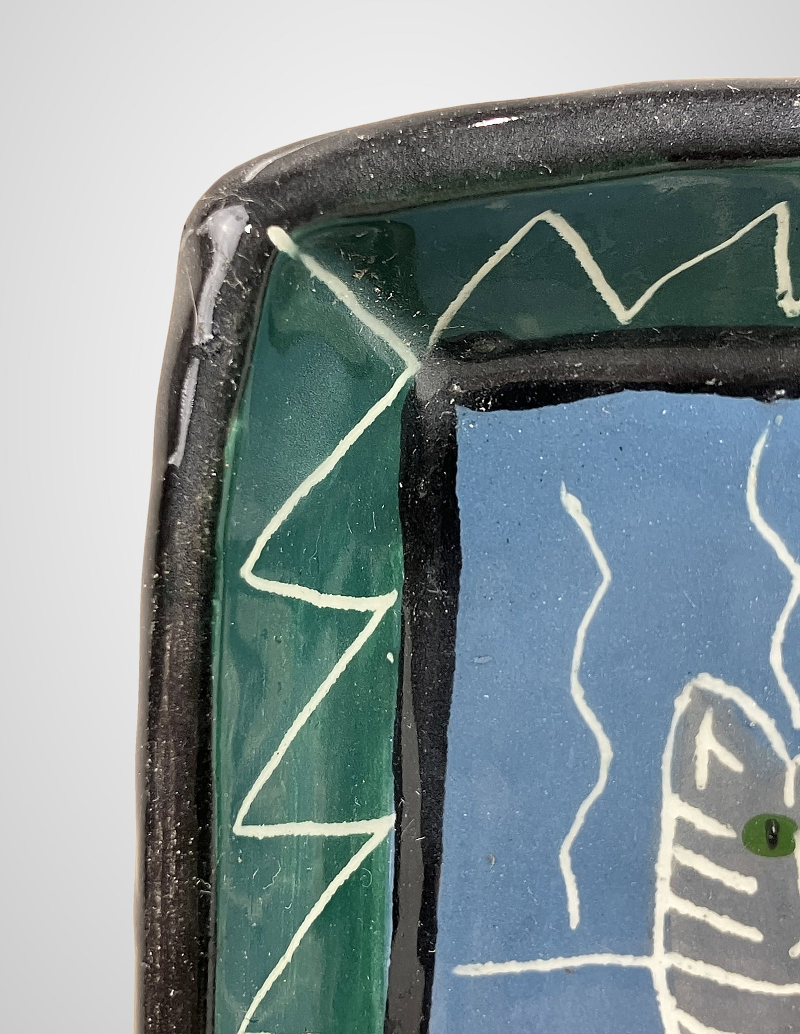 Solveig Cox Cat Pottery Dish - 3