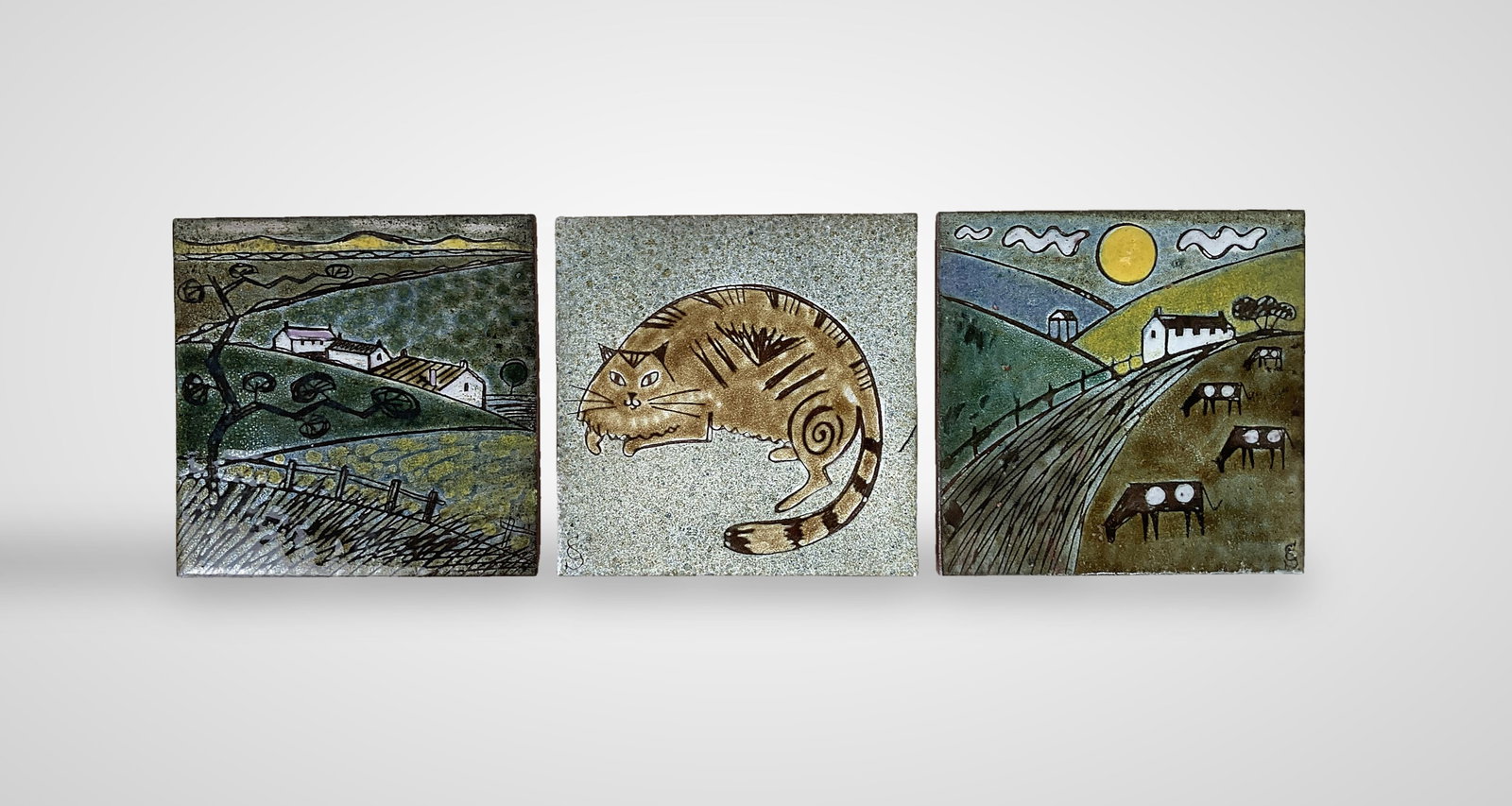 Platt England Decorated Ceramic Tiles - 2