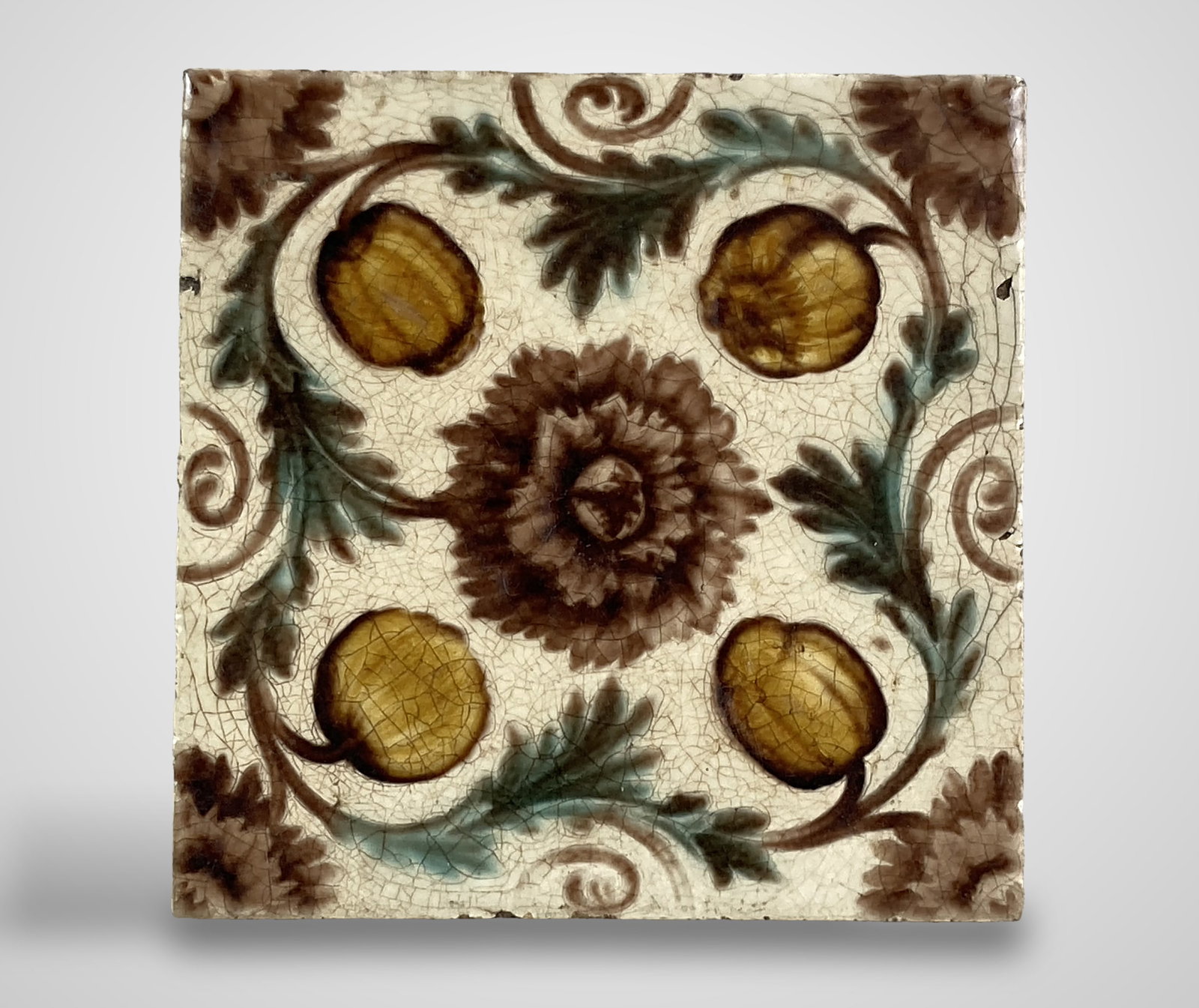 Majolica Decorated Tile - 2