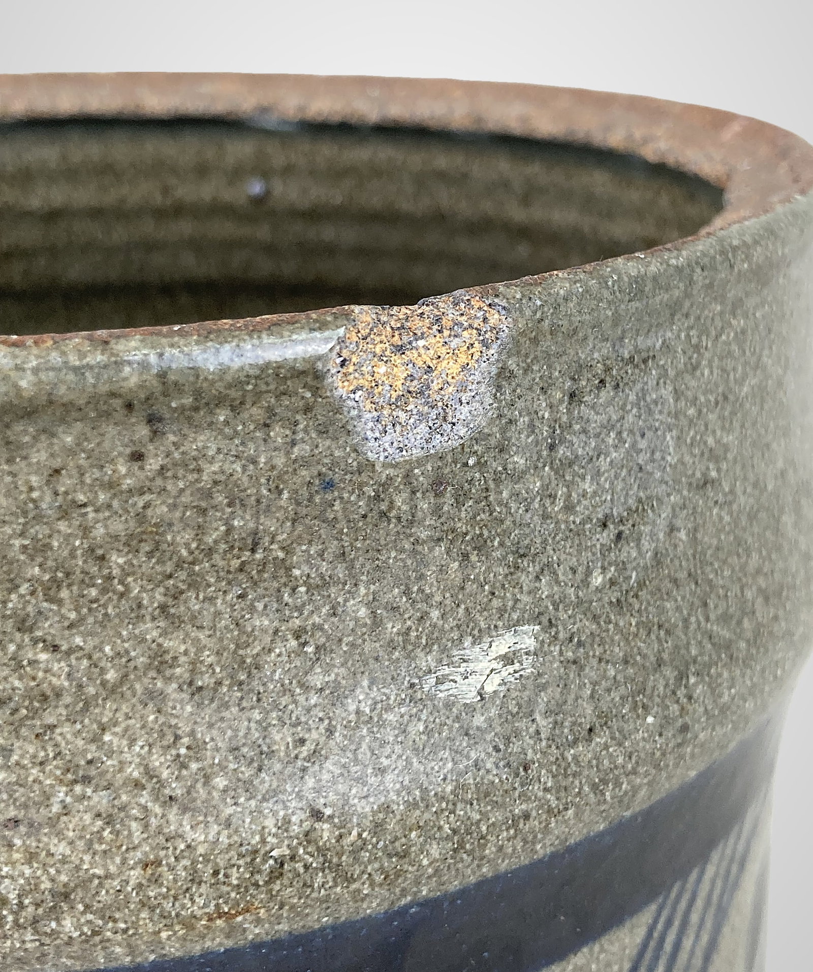 Art Pottery Stoneware Crock - 8