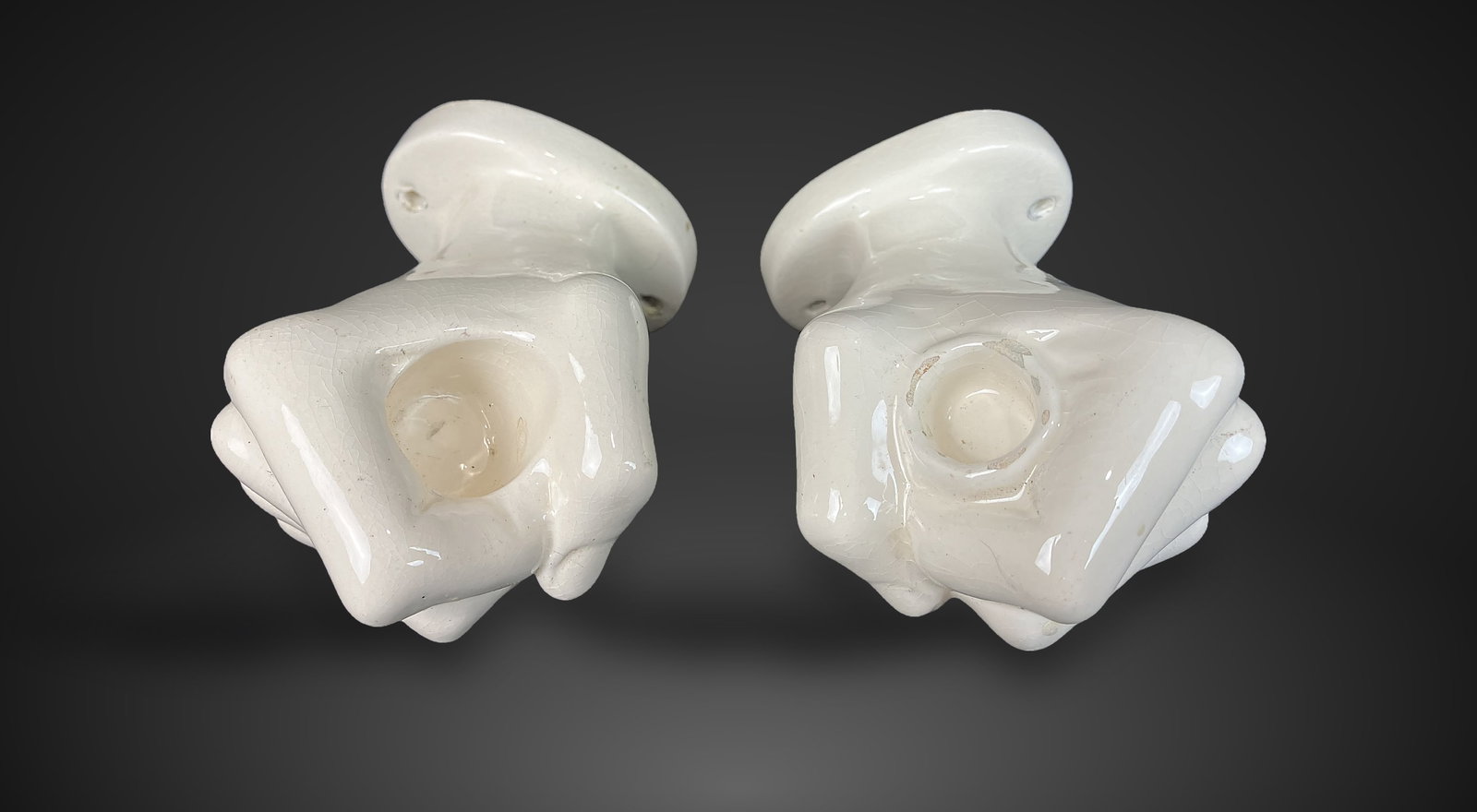 Pair of Nancy Funk Hand Sconces - 2