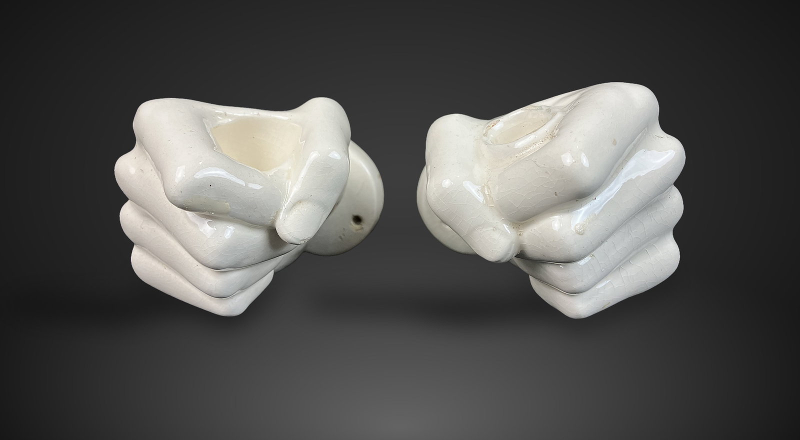 Pair of Nancy Funk Hand Sconces - 3