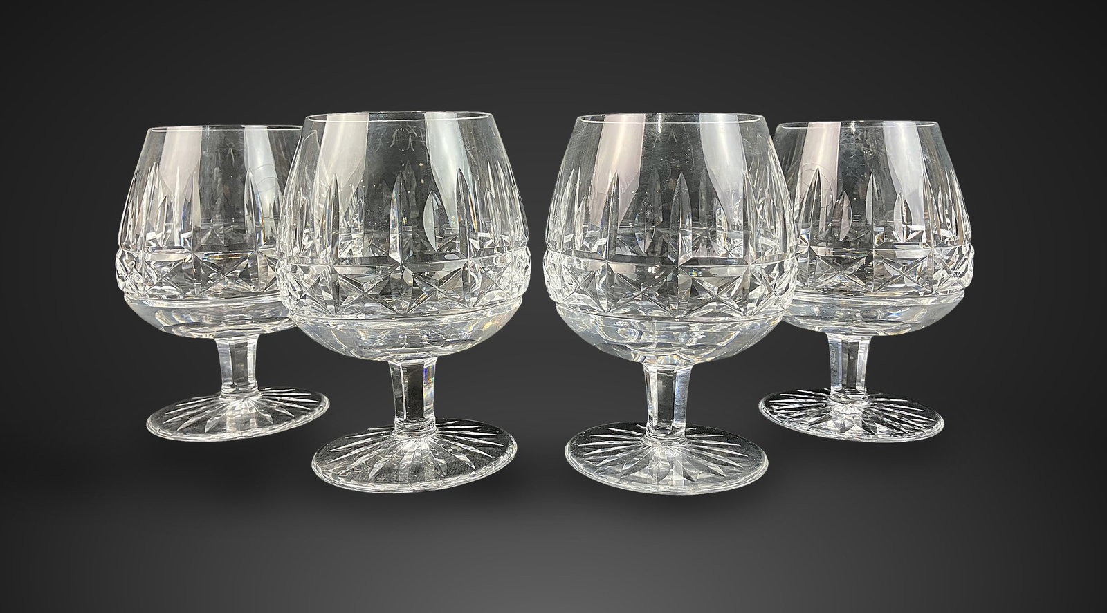 Four Waterford Brandy Snifters - 2