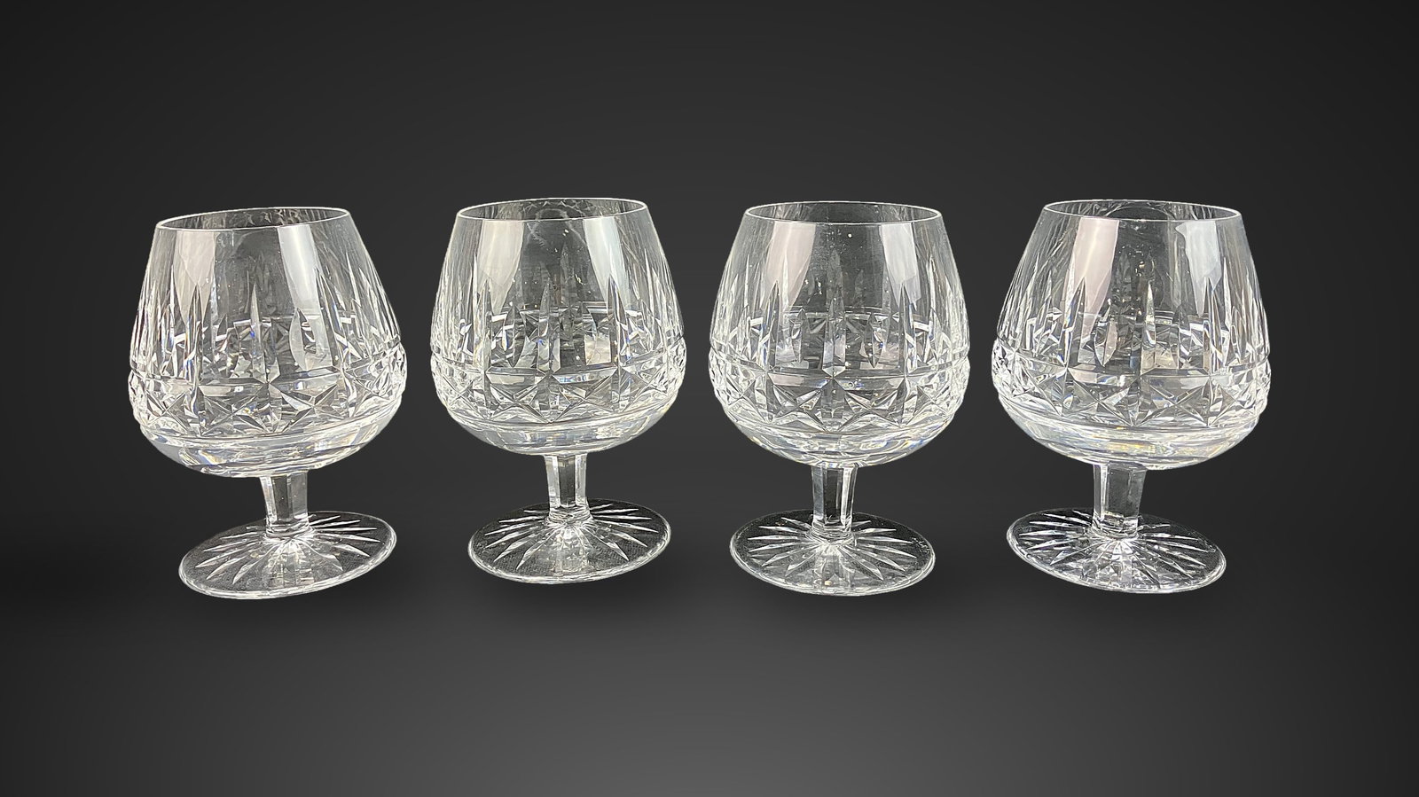Four Waterford Brandy Snifters - 4