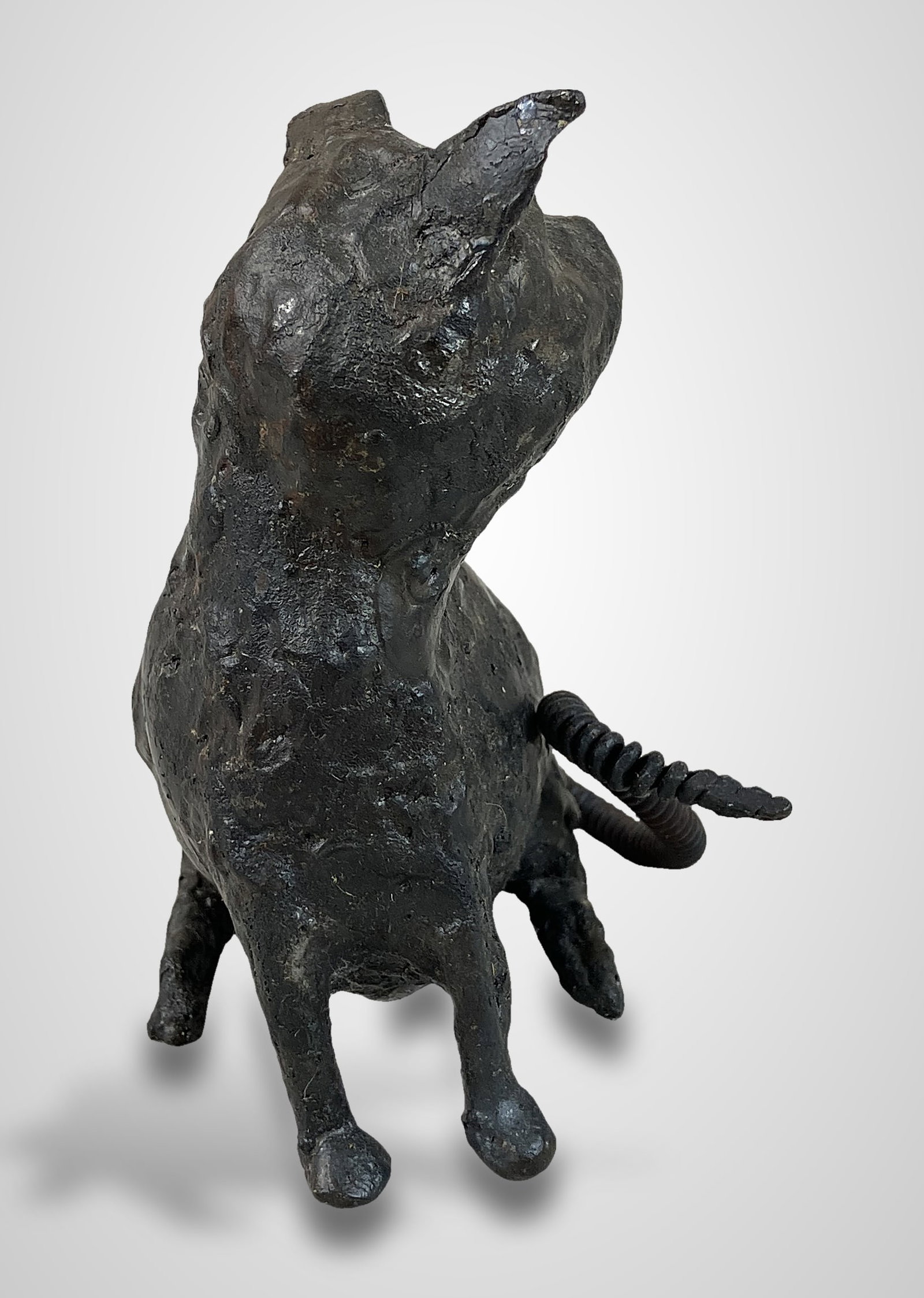 Cast Bronze Cat - 4