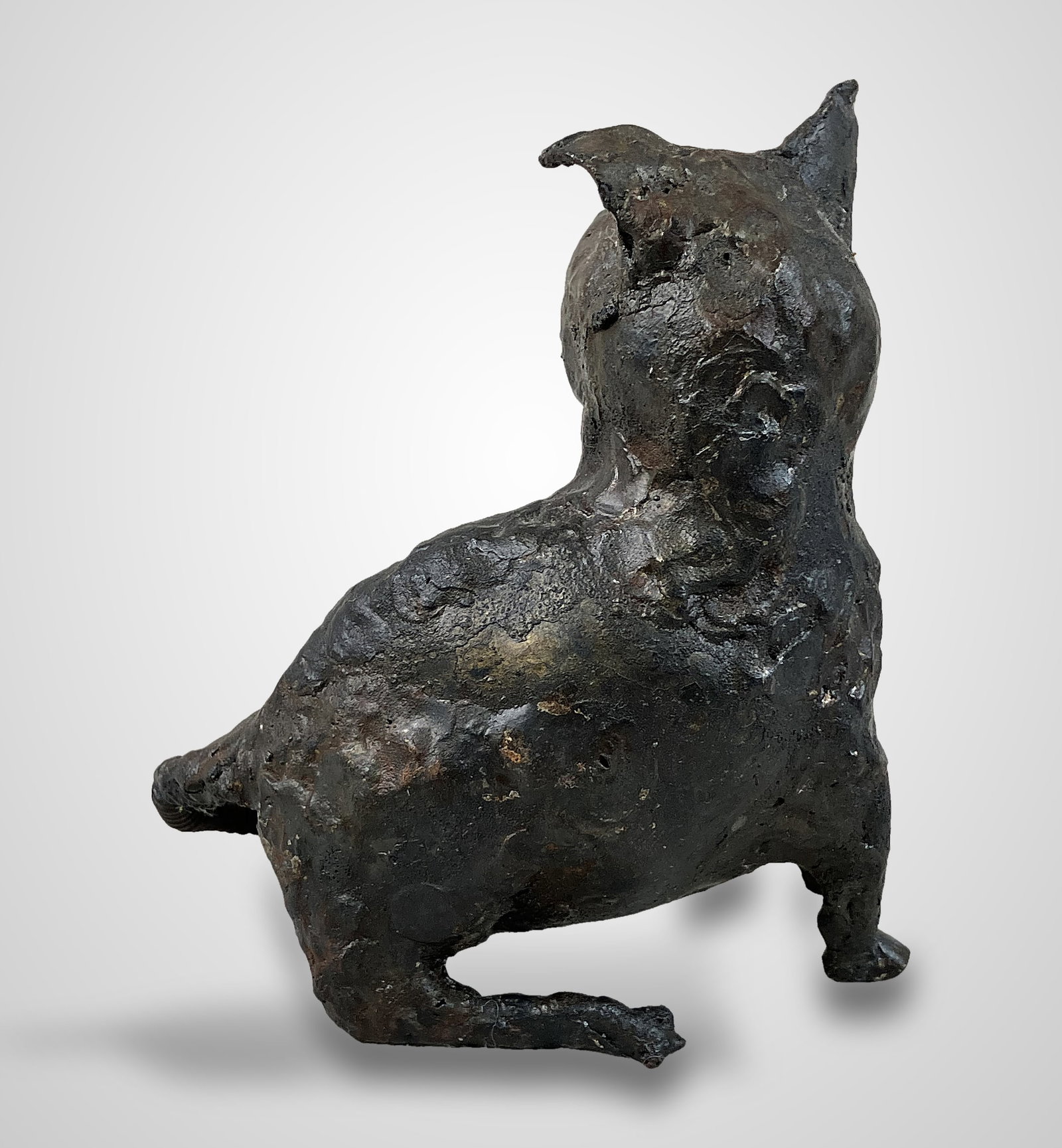Cast Bronze Cat - 5