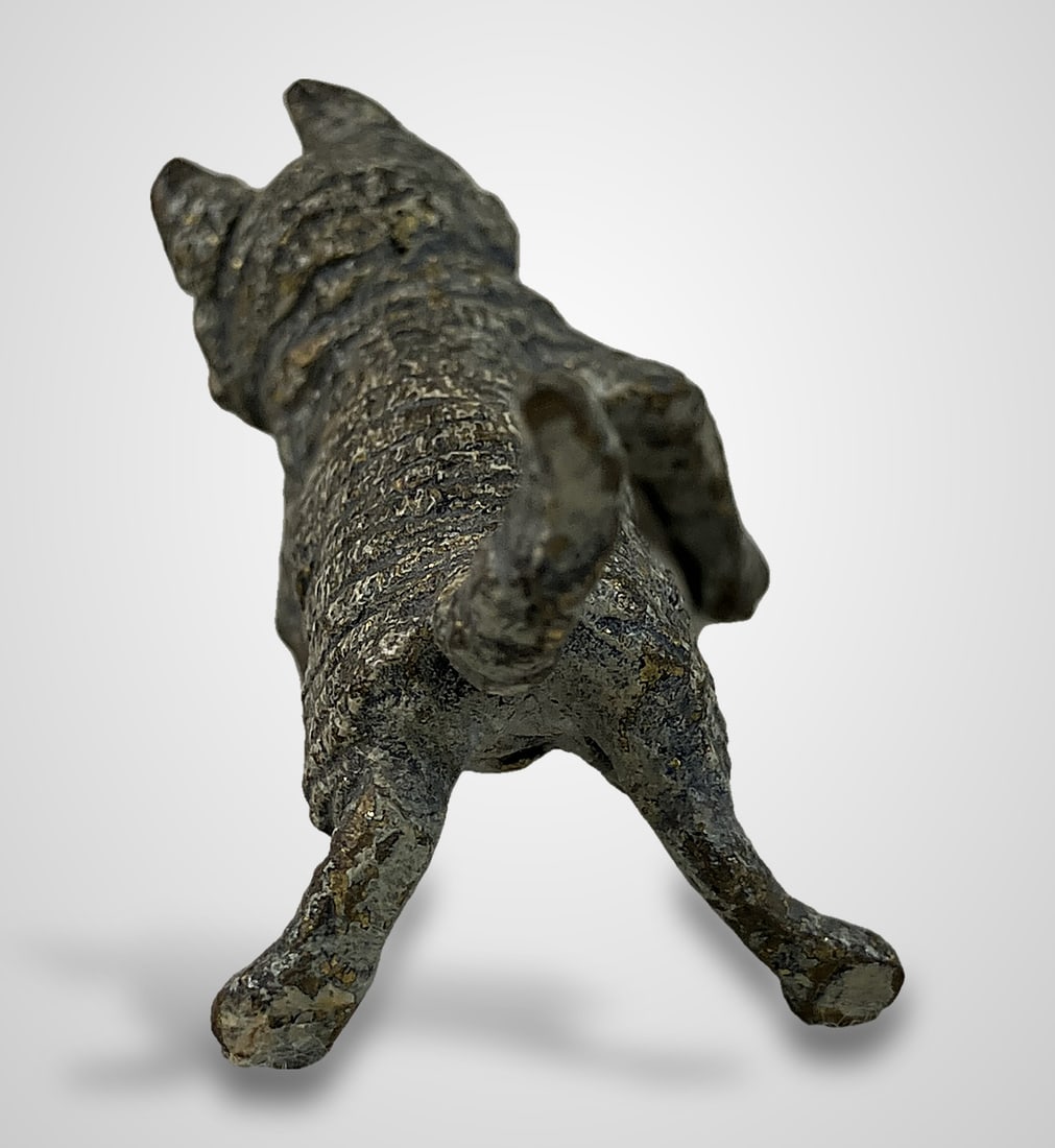 Cold Painted Bronze Cat Miniature - 6