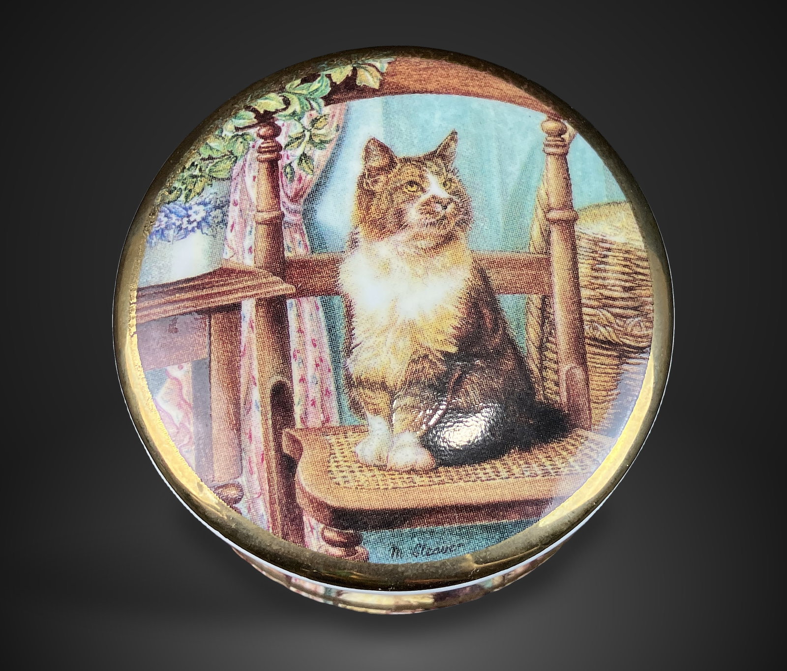 Staffordshire Cat Trinket Box - 4