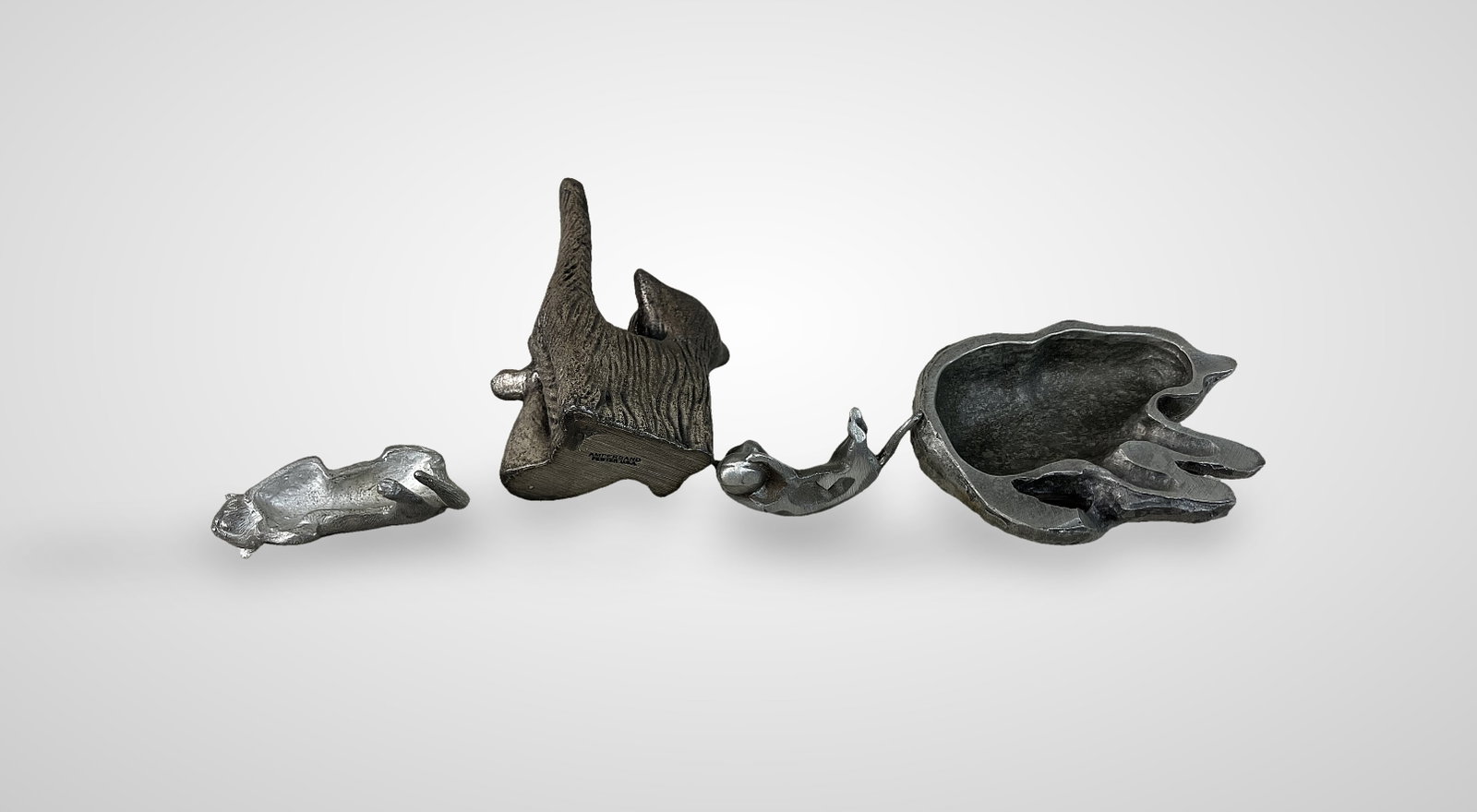 American Pewter Cat Figurines - 7