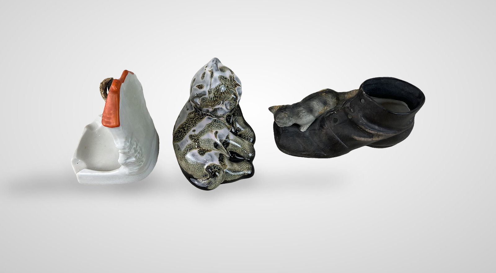 Ceramic Cat Figurines - 6