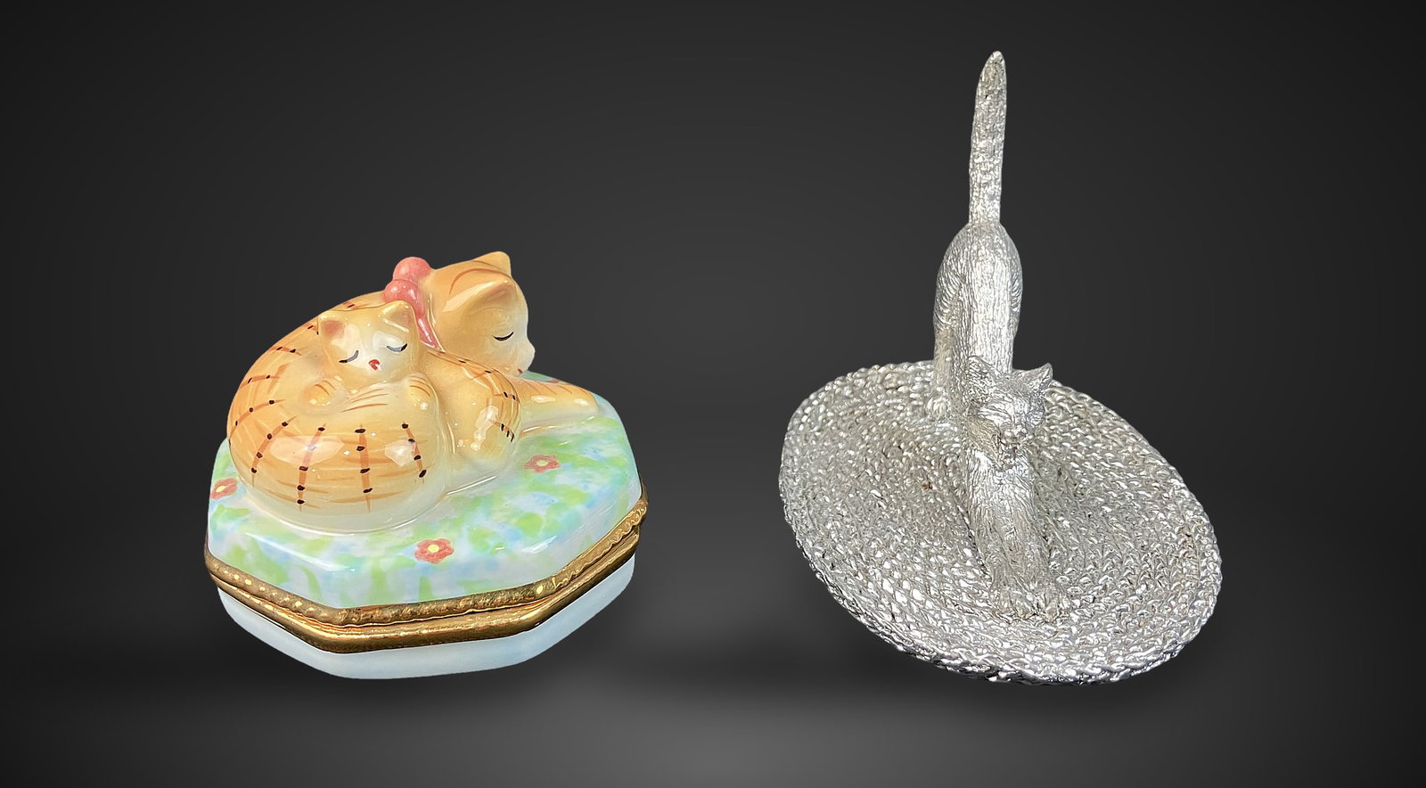 Cat Trinket Box and Ring Holder - 3