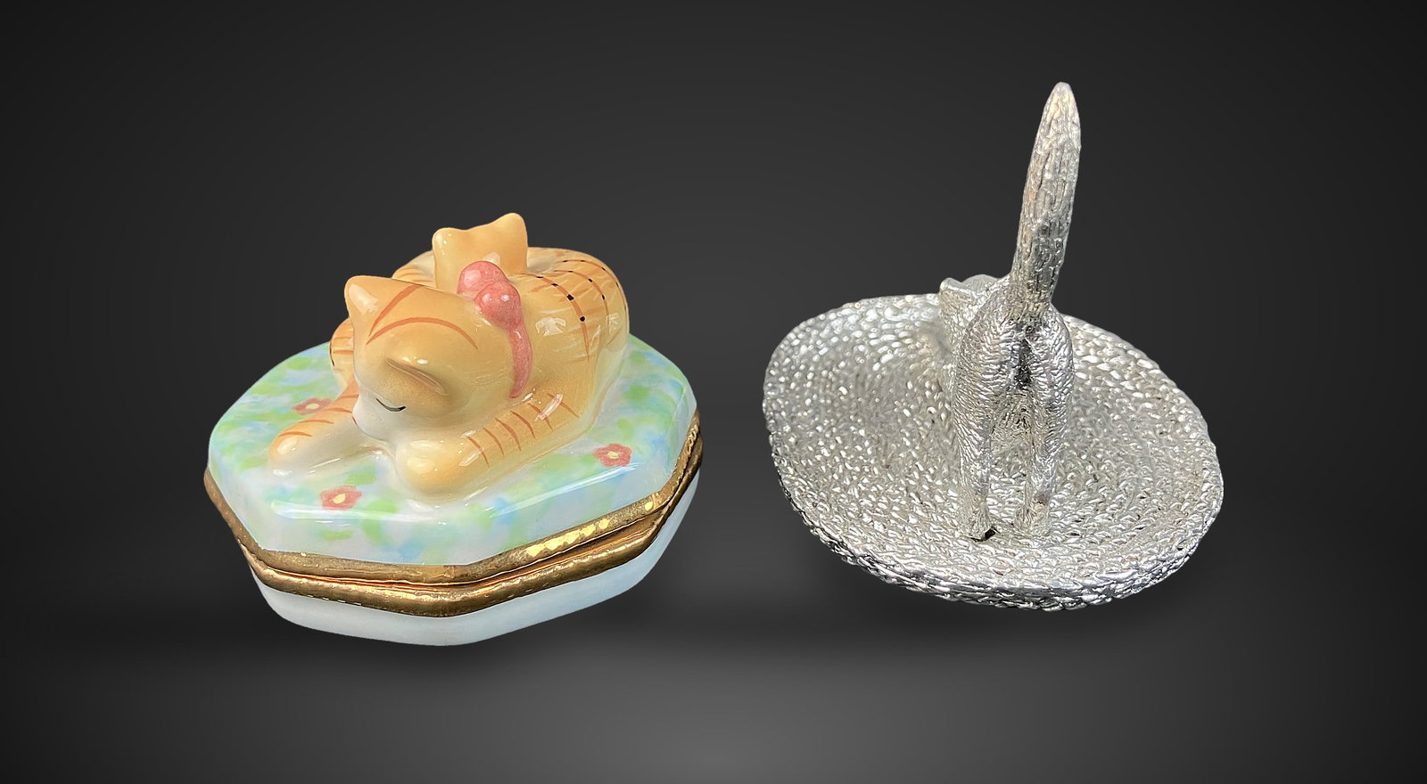 Cat Trinket Box and Ring Holder - 5