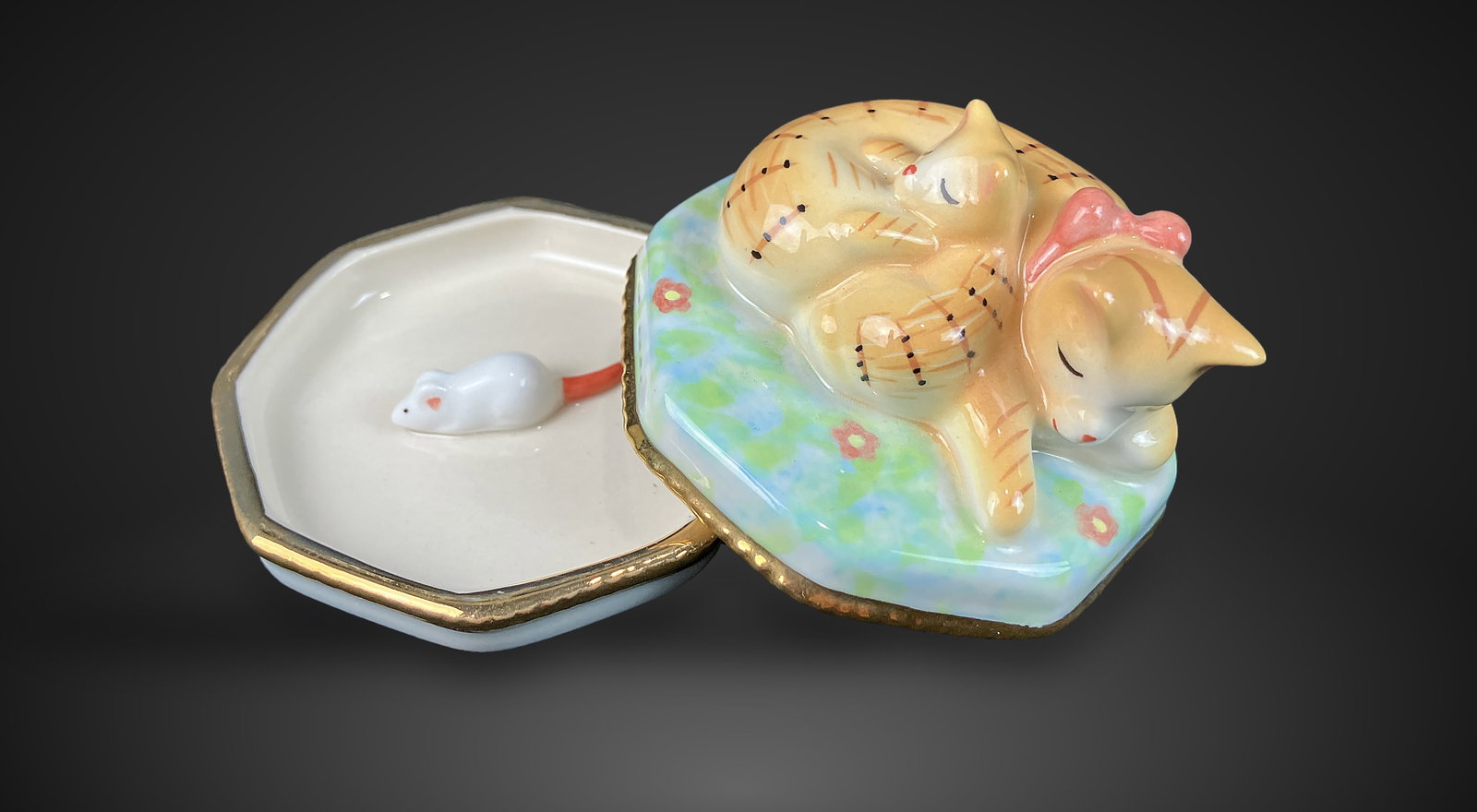 Cat Trinket Box and Ring Holder - 6