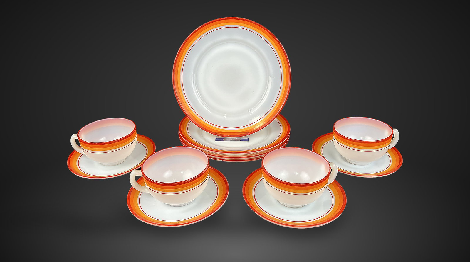 Mid-Century Modern Milk Glass Dinnerware (1 of 7)