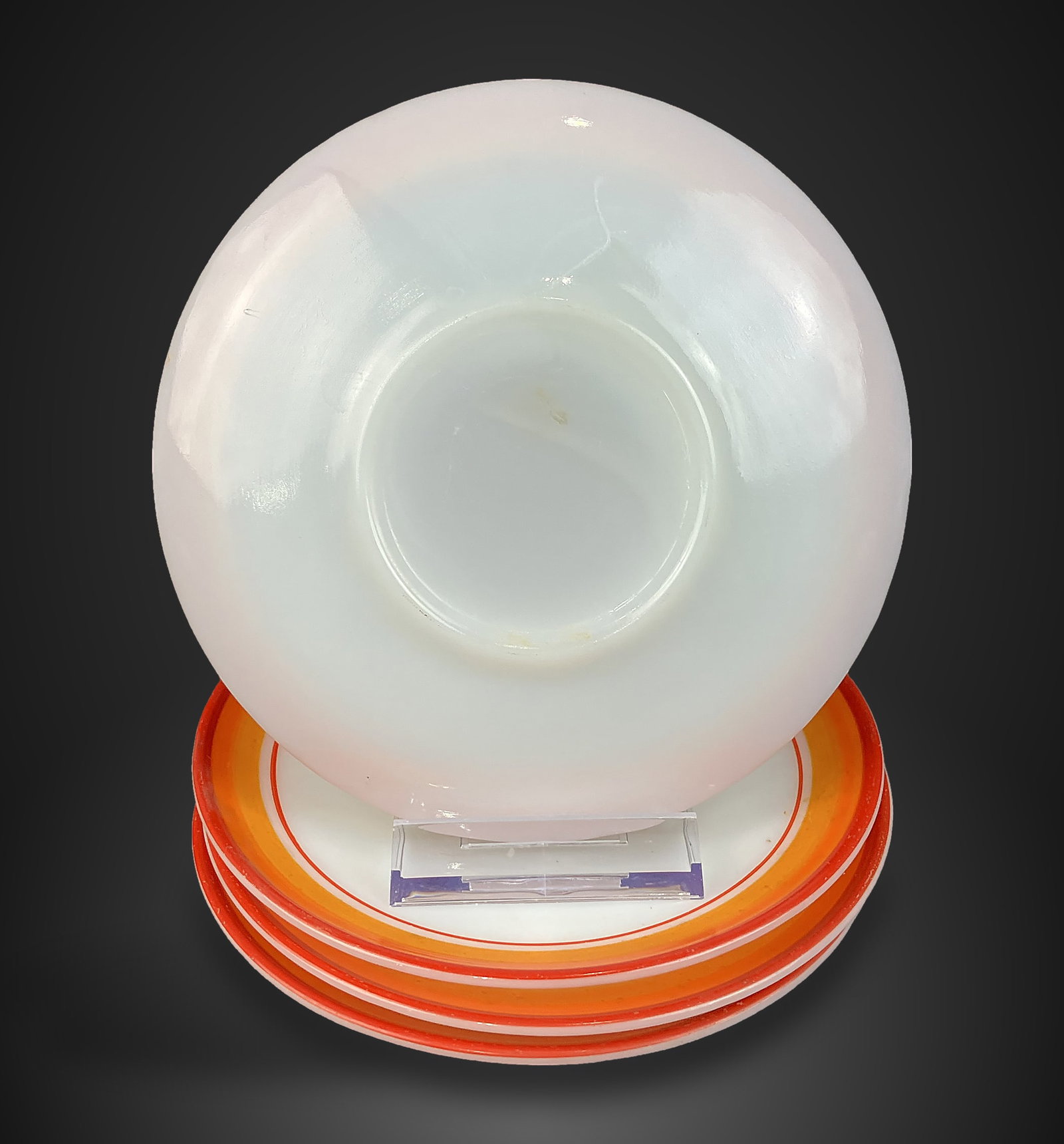 Mid-Century Modern Milk Glass Dinnerware - 5