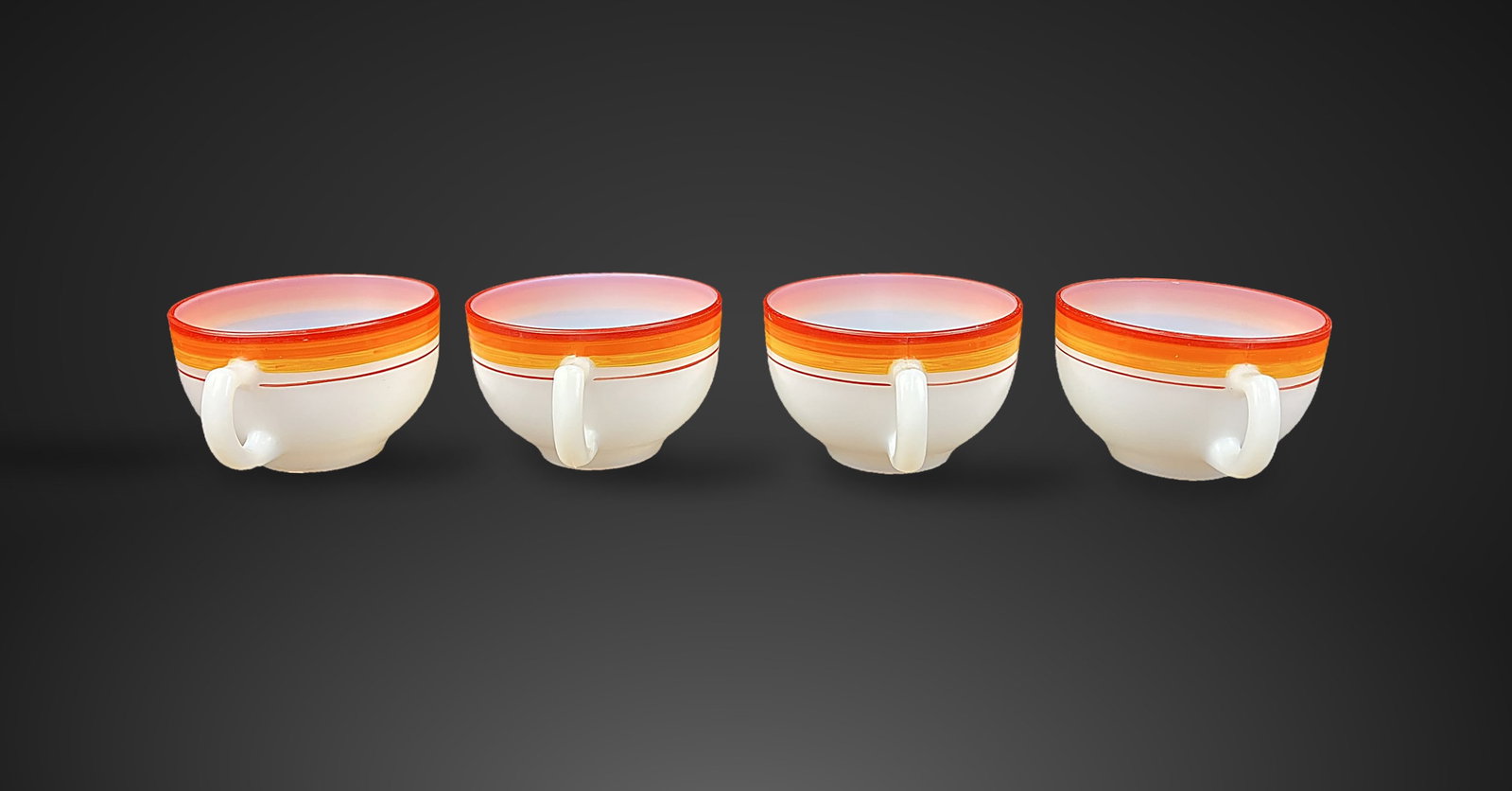 Mid-Century Modern Milk Glass Dinnerware - 7