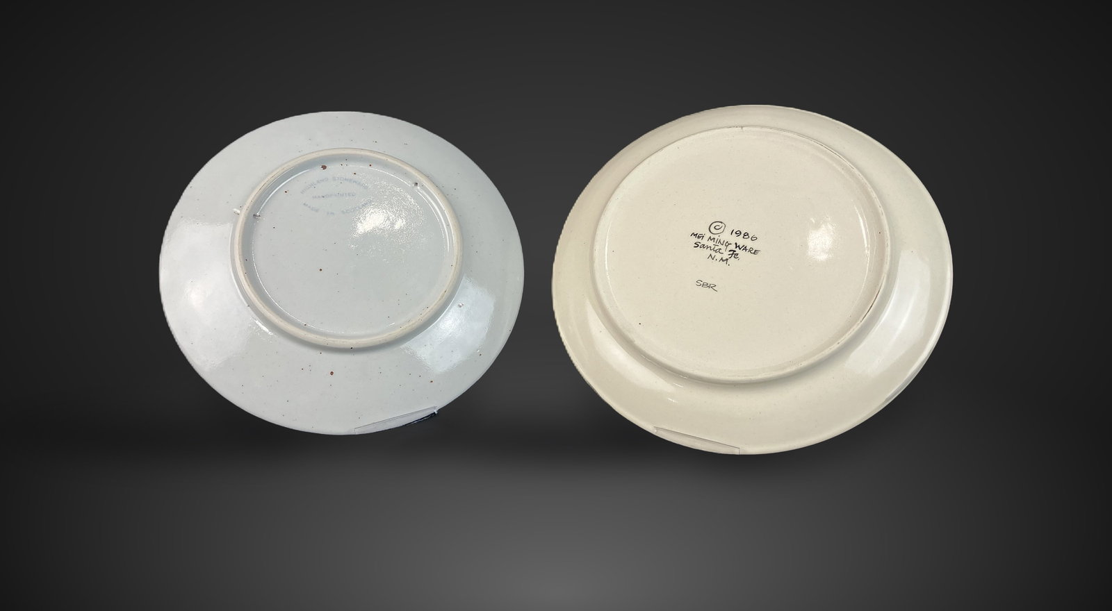 Studio Pottery Cat Plates Featuring Highland Stoneware - 6