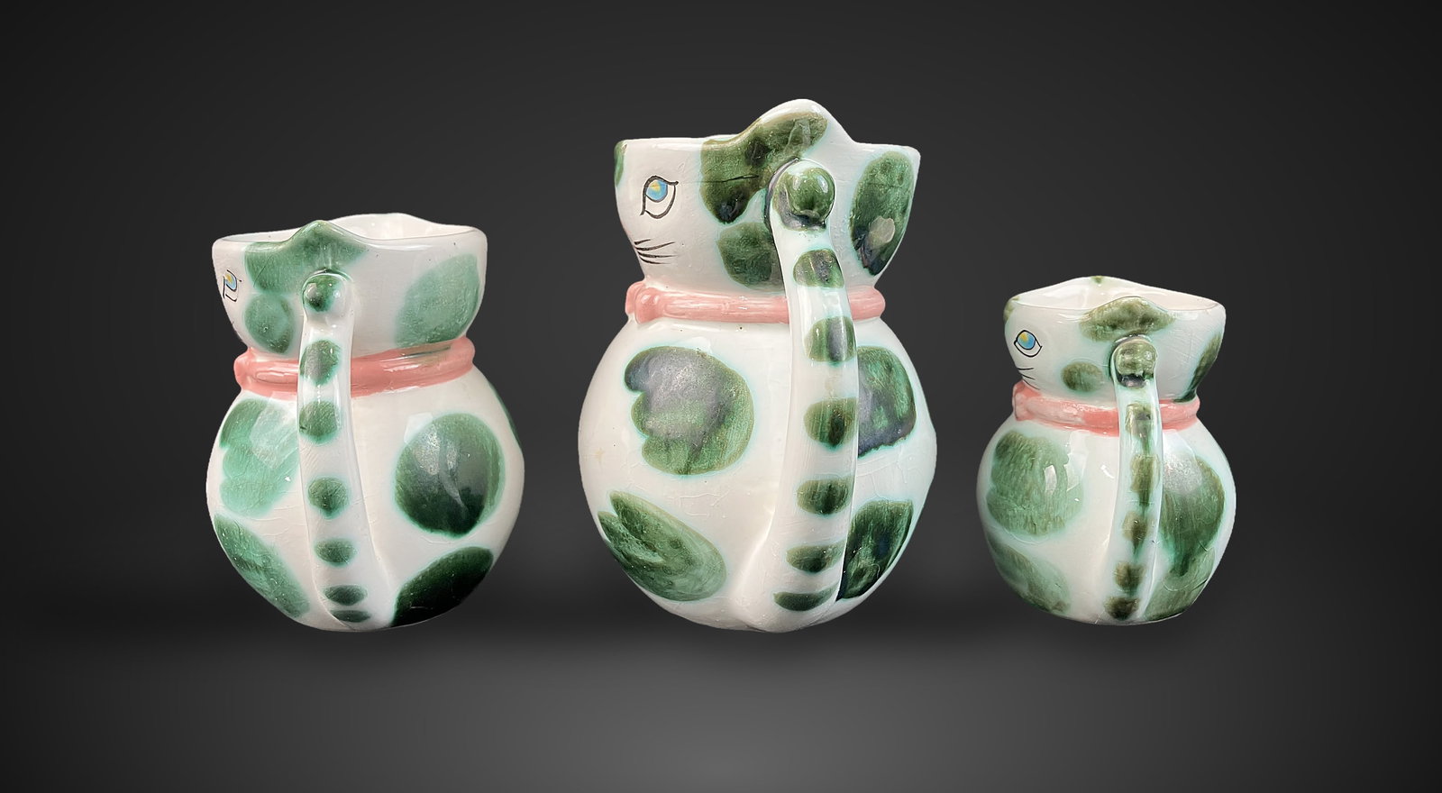 Mid-Century Modern Lipper Mann Cat Creamer Set - 7