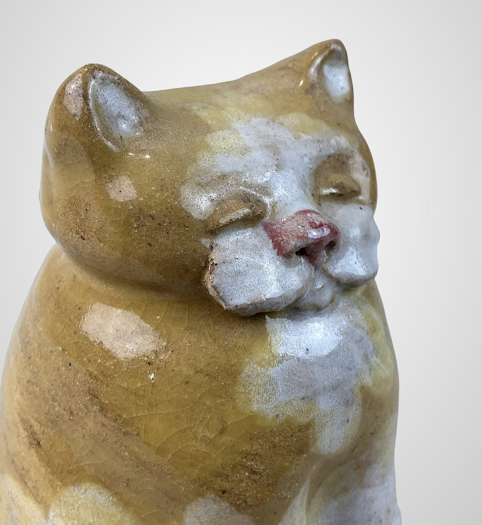 Studio Pottery Cat Bank - 2