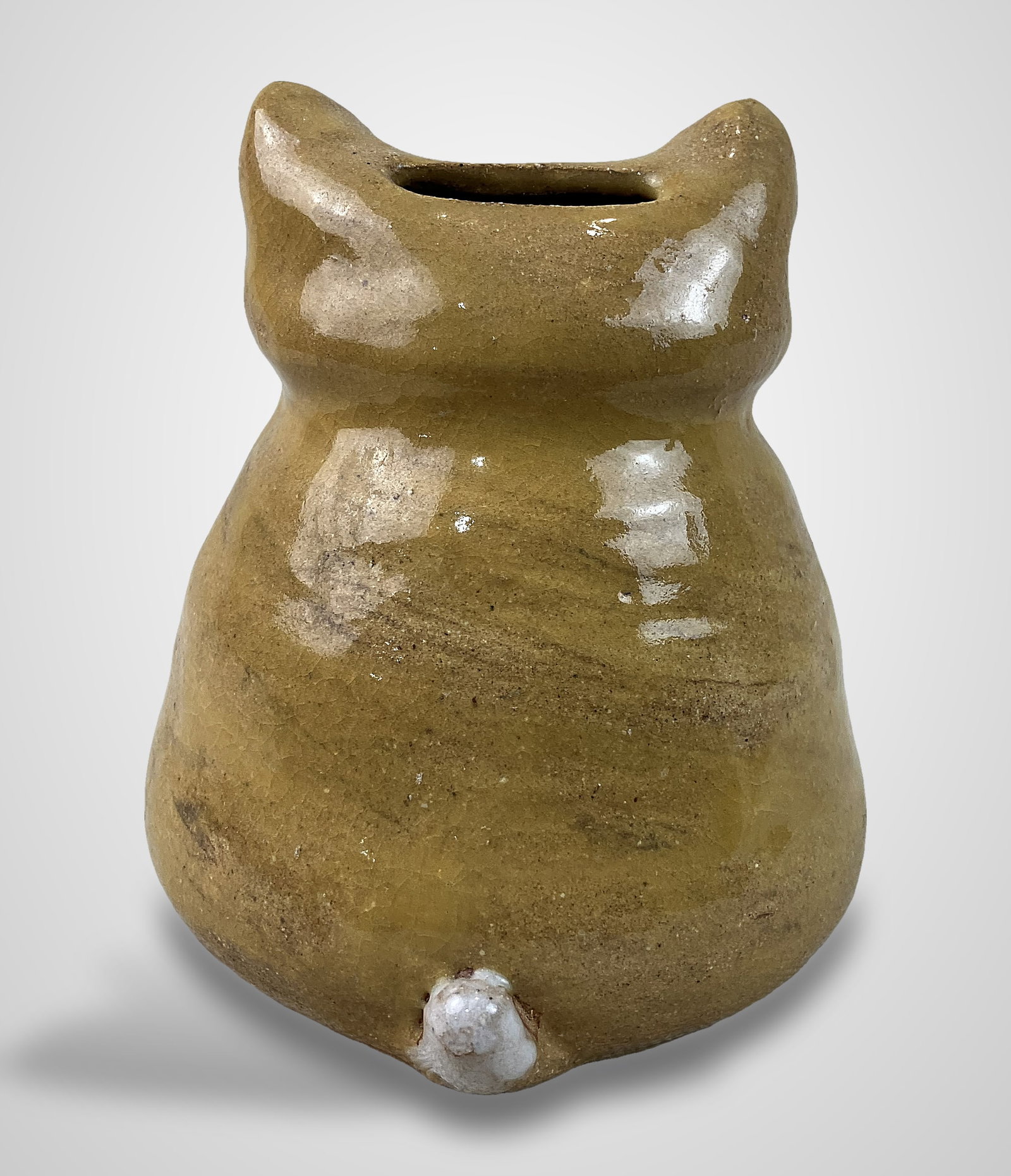 Studio Pottery Cat Bank - 5