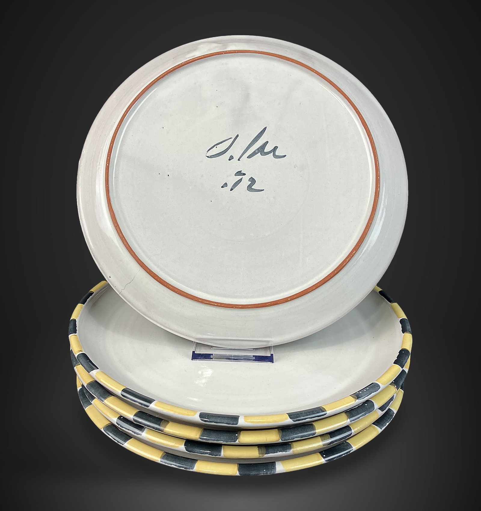 Artisan Glazed Earthenware Plates - 4