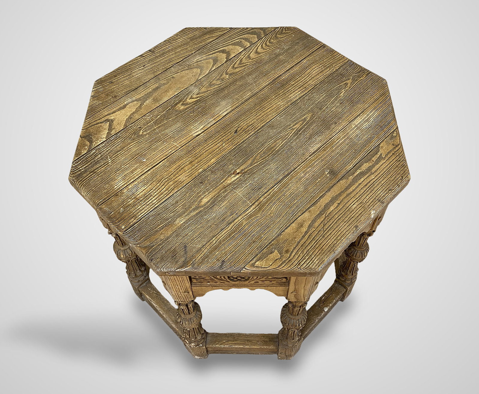 Vintage Molded Renaissance Revival Oak Table - 3