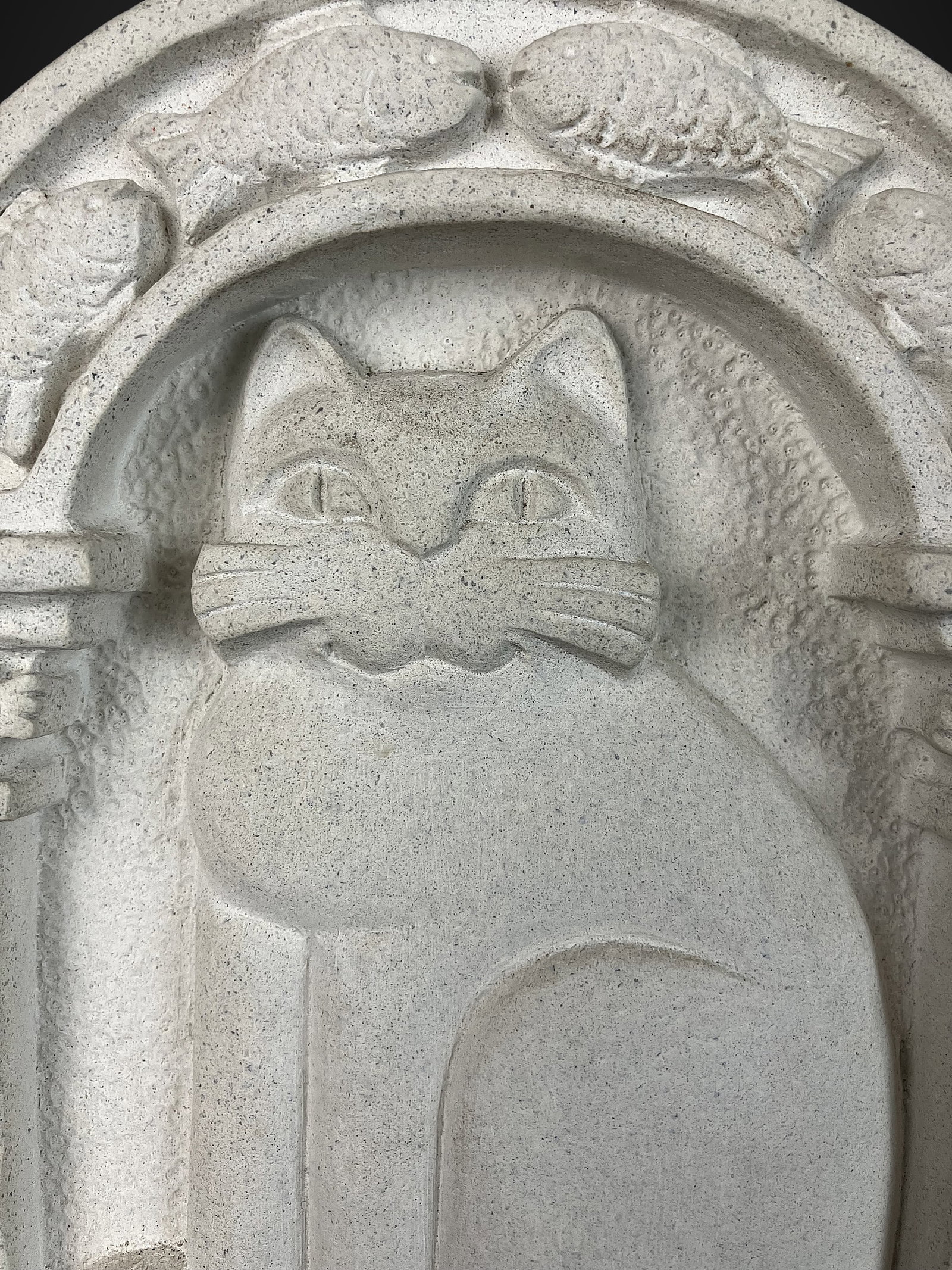 Stone Cat Sculptures - 2