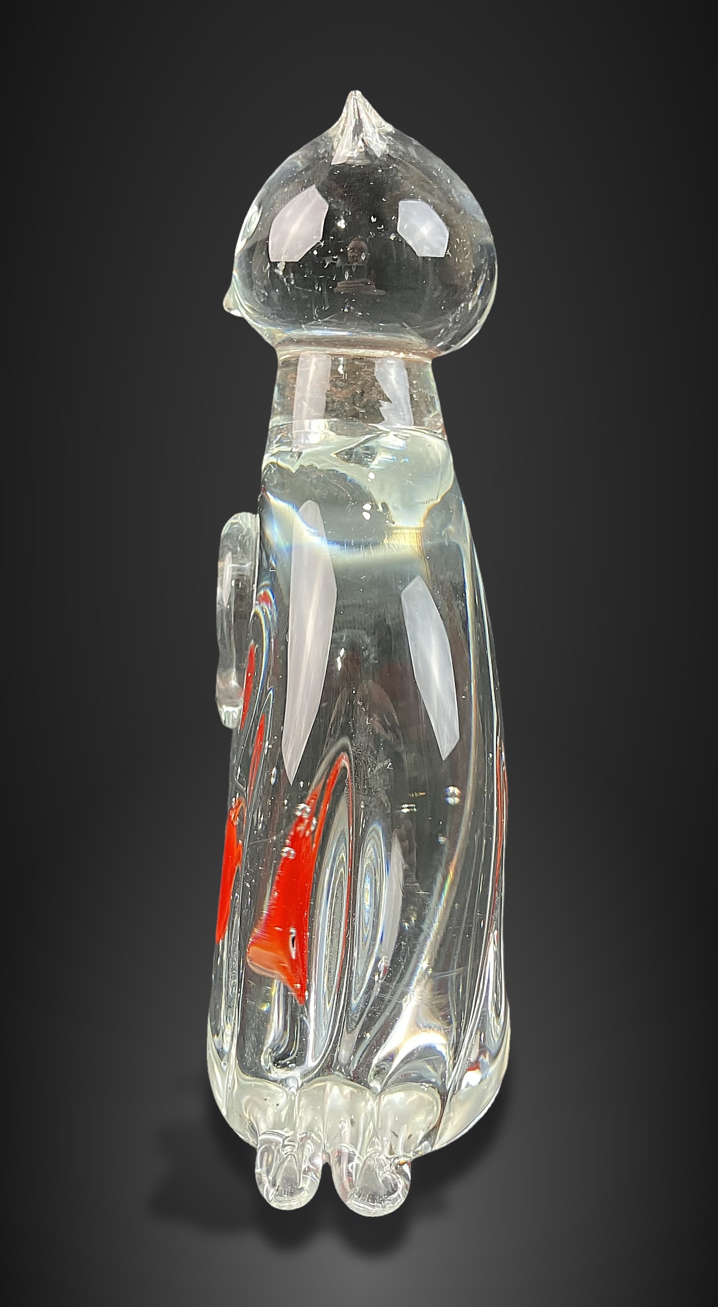 Art Glass Cat Figurine - 6