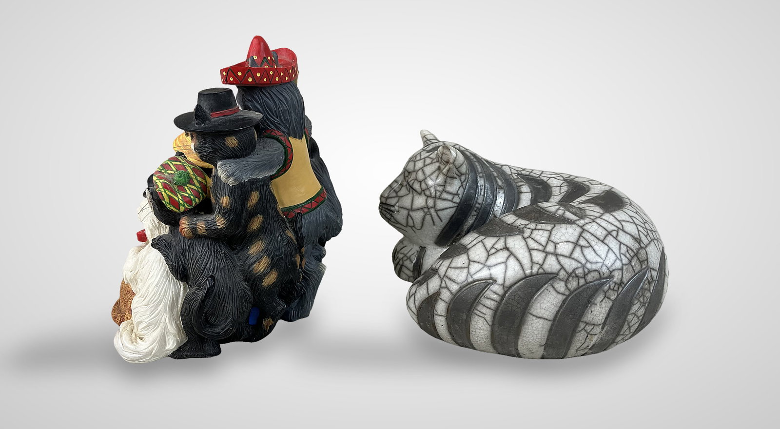 Two Cat Figurines - 7