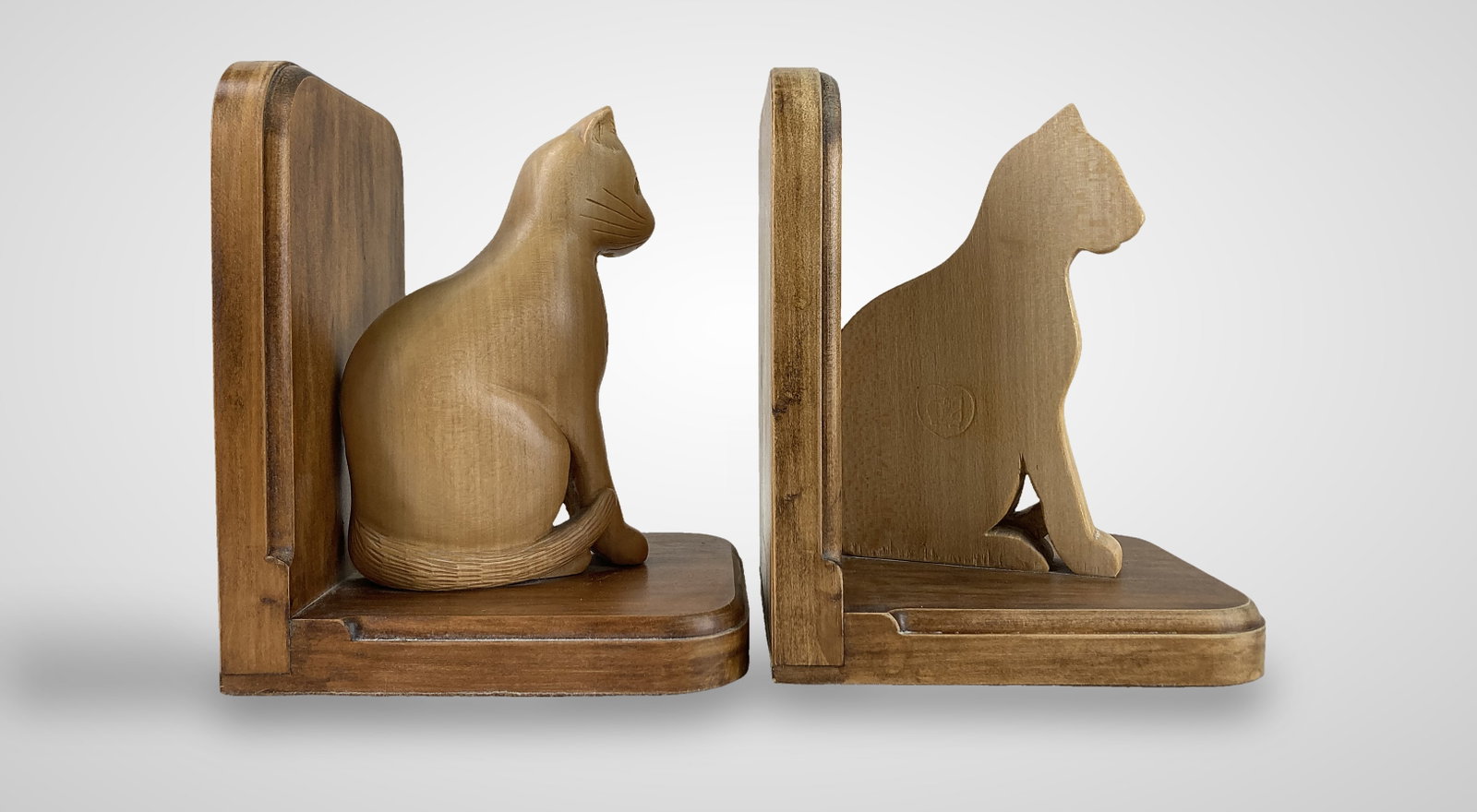 Mid-Century Modern Cat Bookends - 5