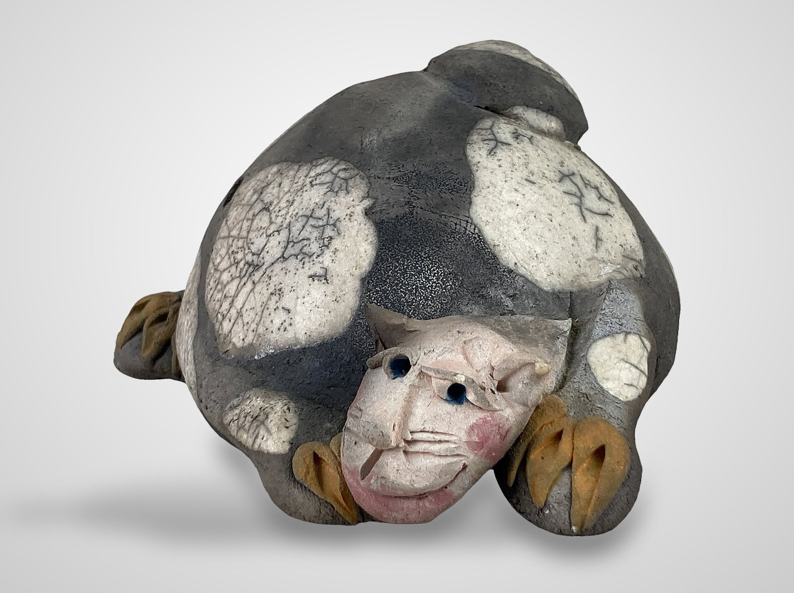 Studio Pottery Cat Figures - 12