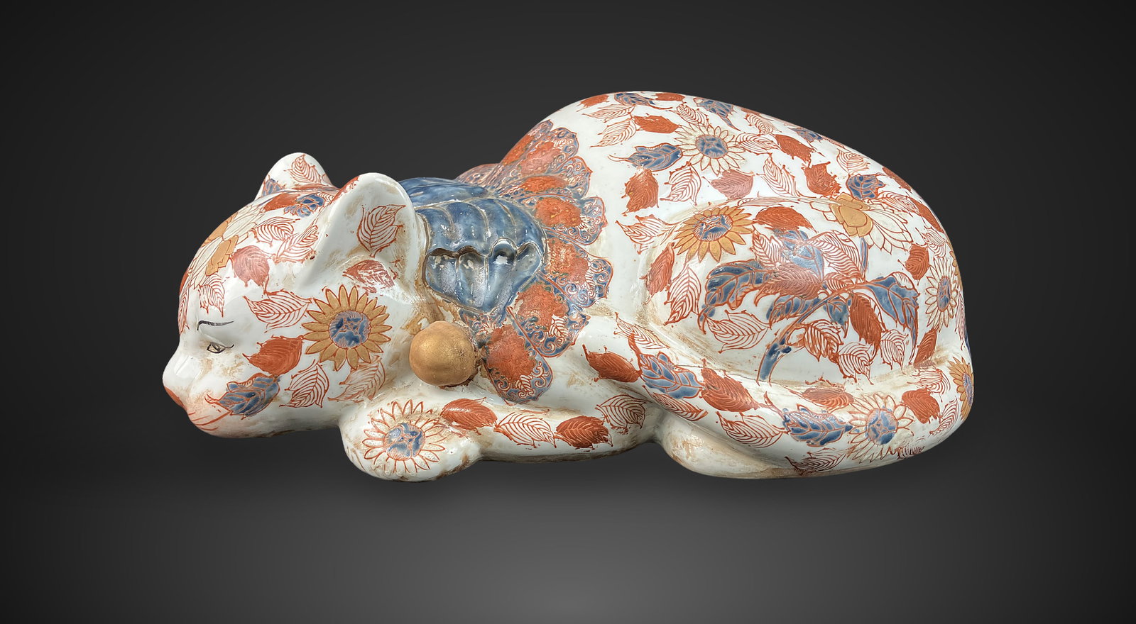 Japanese Imari Sleeping Cat - 3