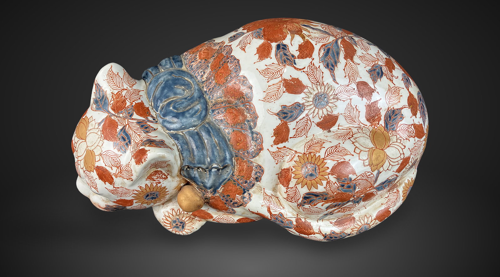 Japanese Imari Sleeping Cat - 4