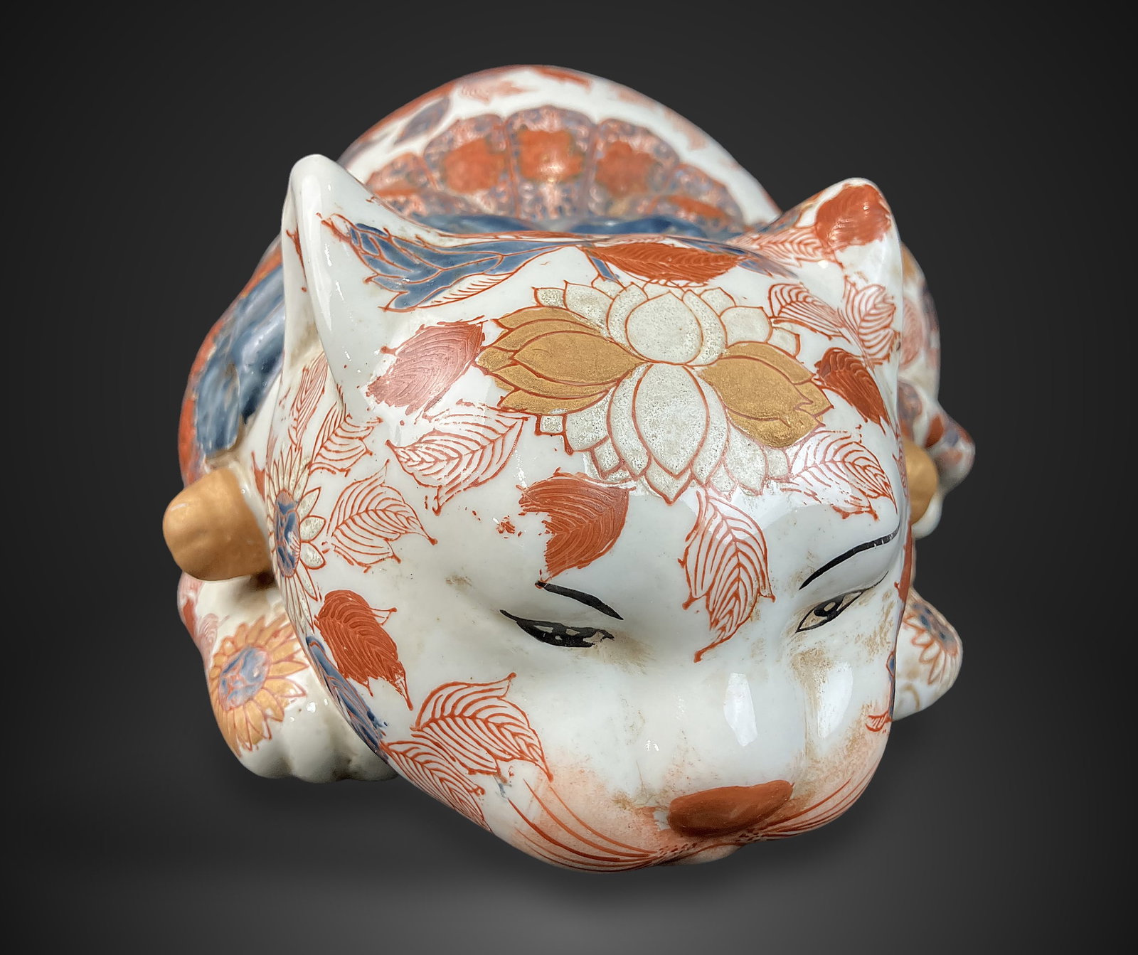 Japanese Imari Sleeping Cat - 6