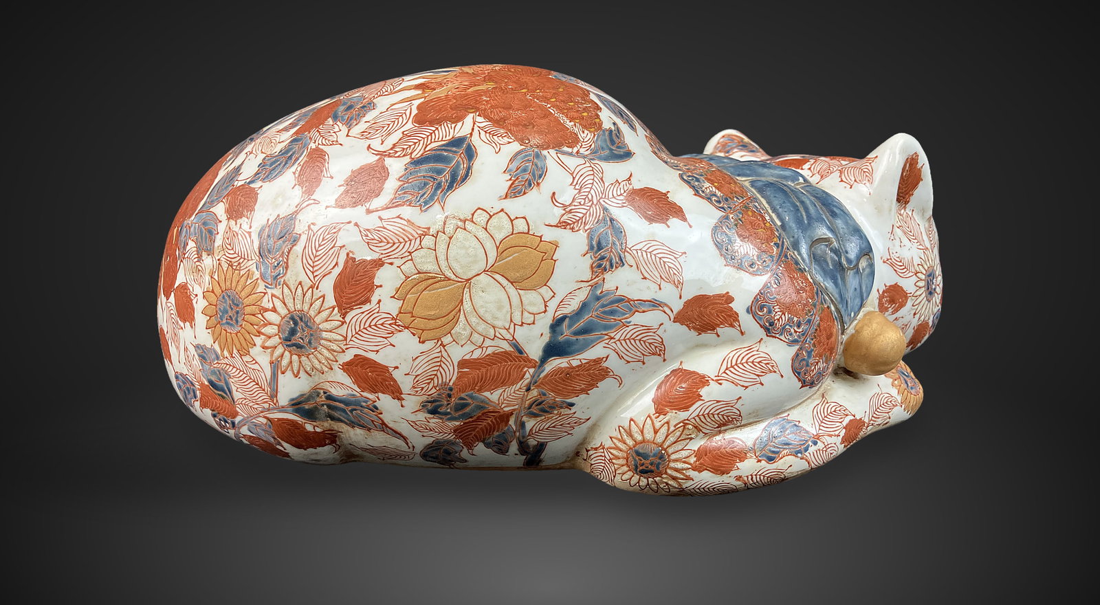 Japanese Imari Sleeping Cat - 7