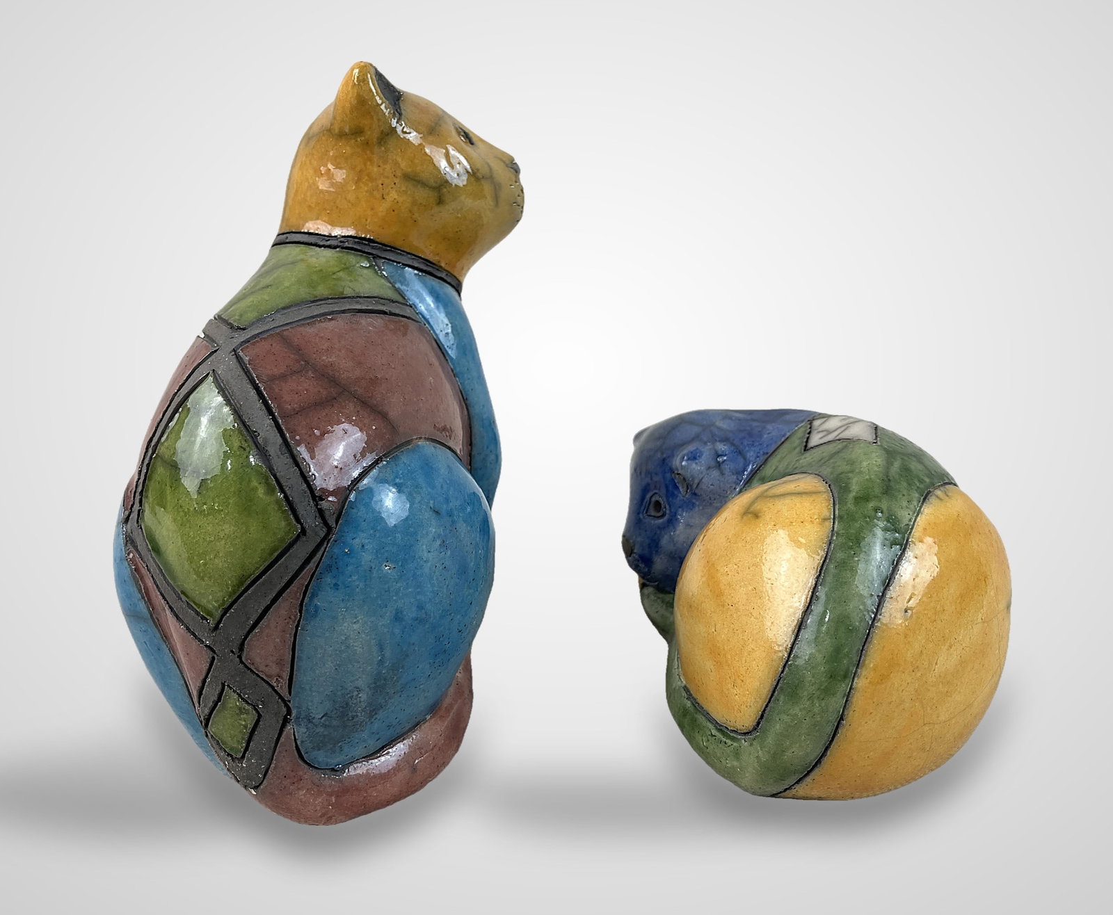 Pair of South African Ceramic Cats - 4