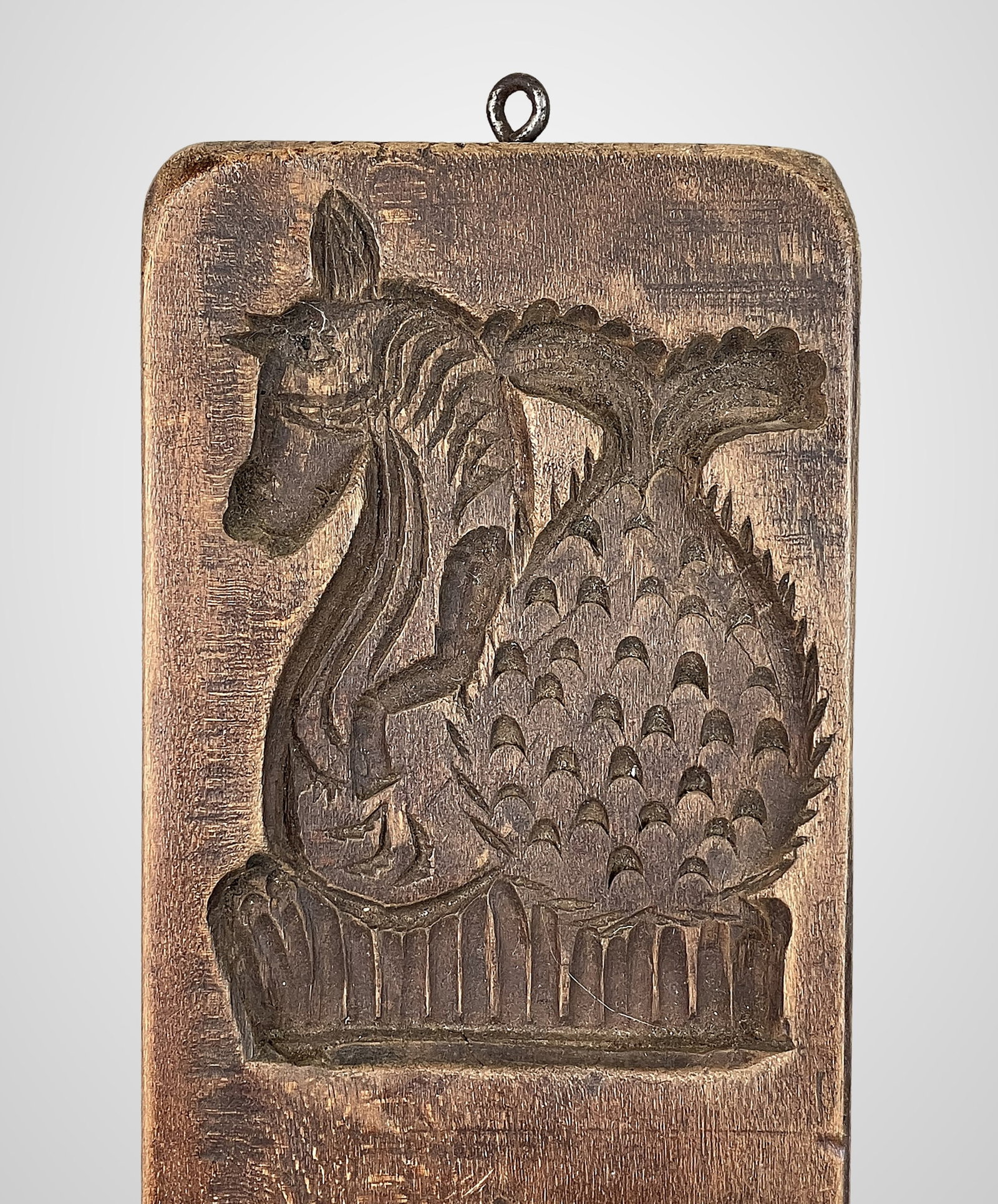 Folk Art Carved Wood Animal Wall Plaque - 3
