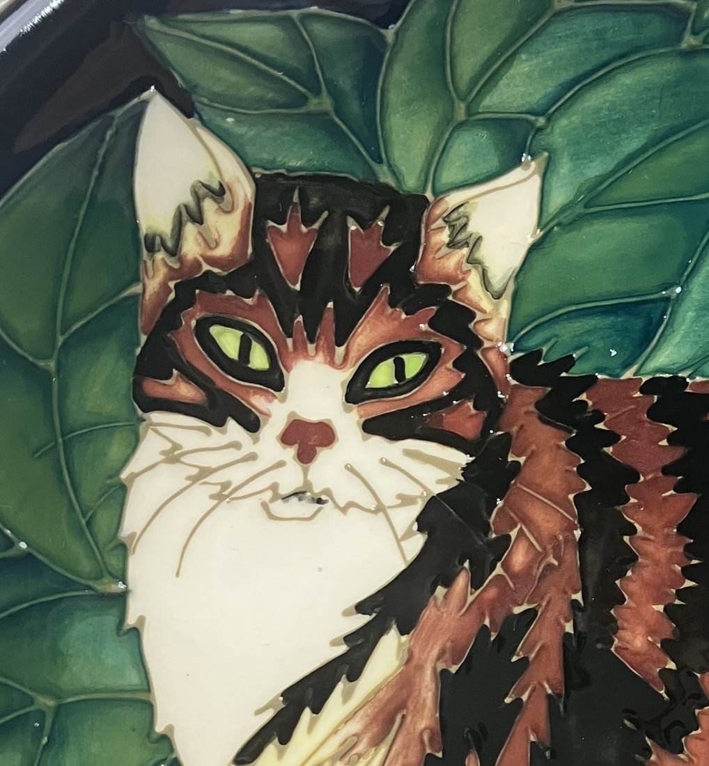Moorcroft Cat Plate - 2