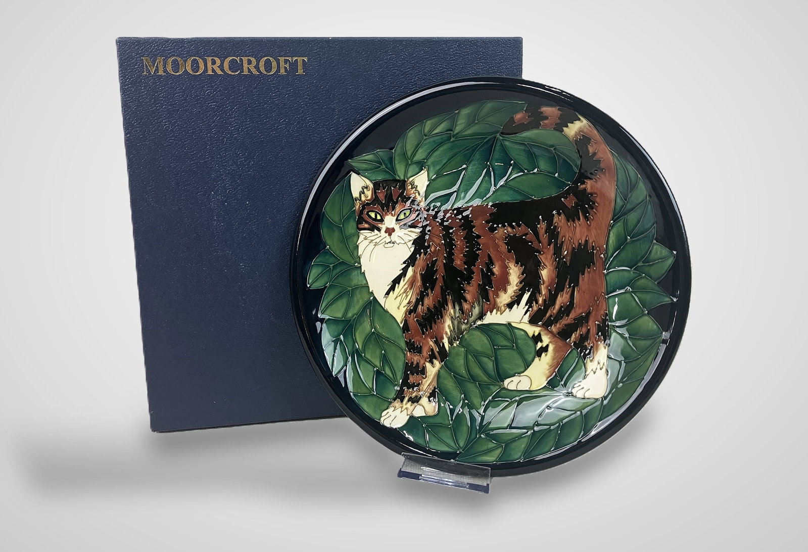 Moorcroft Cat Plate - 5