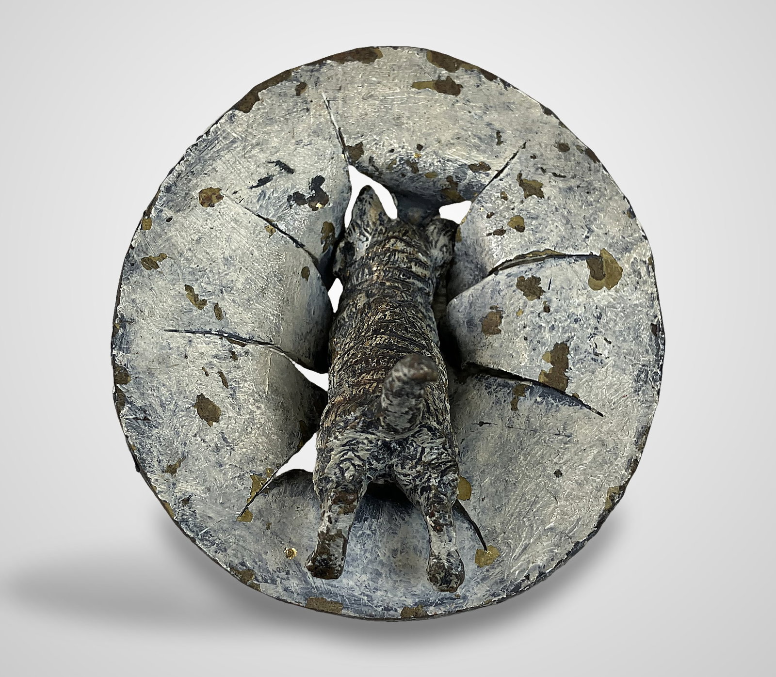 Austrian Cold-Painted Bronze Cat - 4