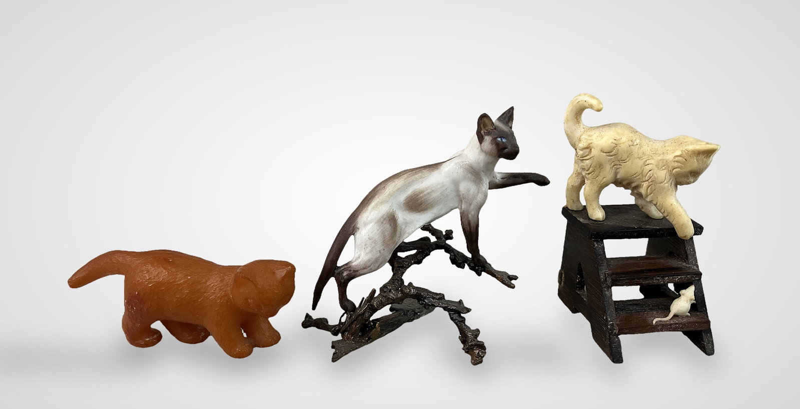 Assortment of Miniature Cat Figurines - 2