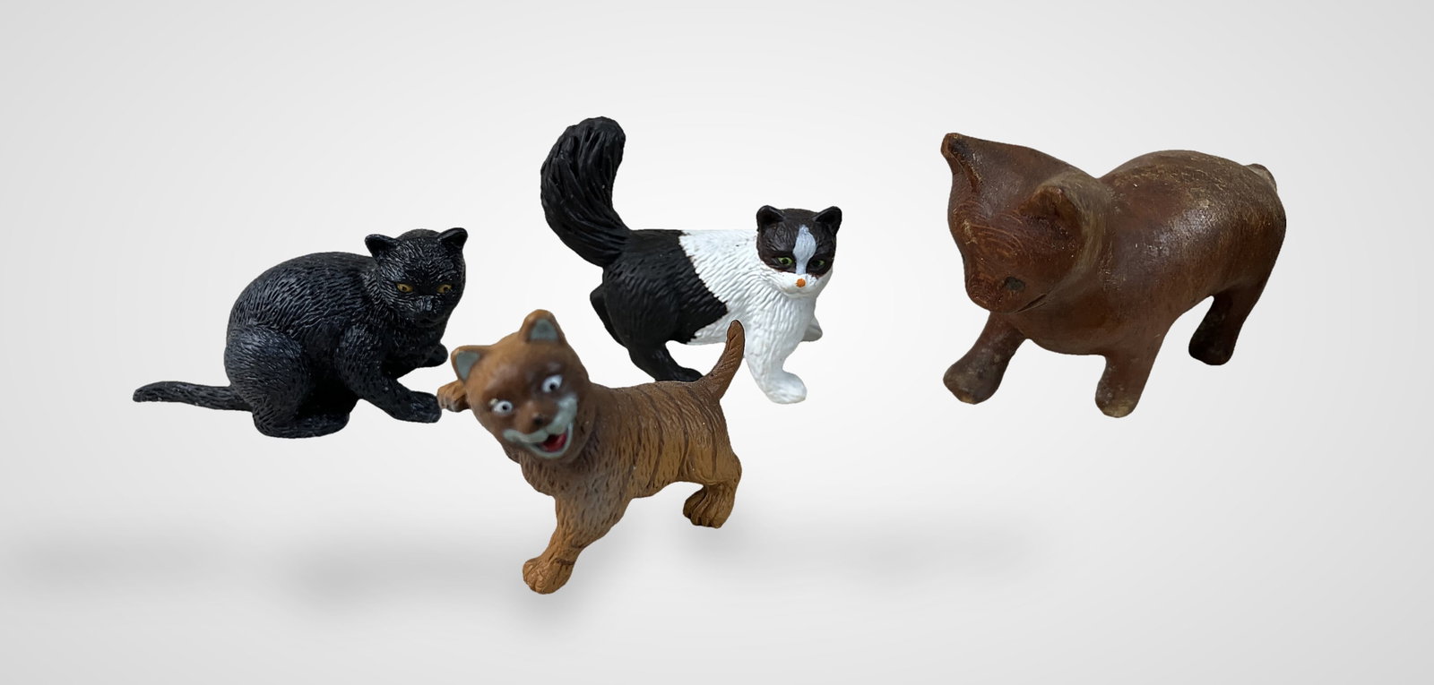 Assortment of Miniature Cat Figurines - 4