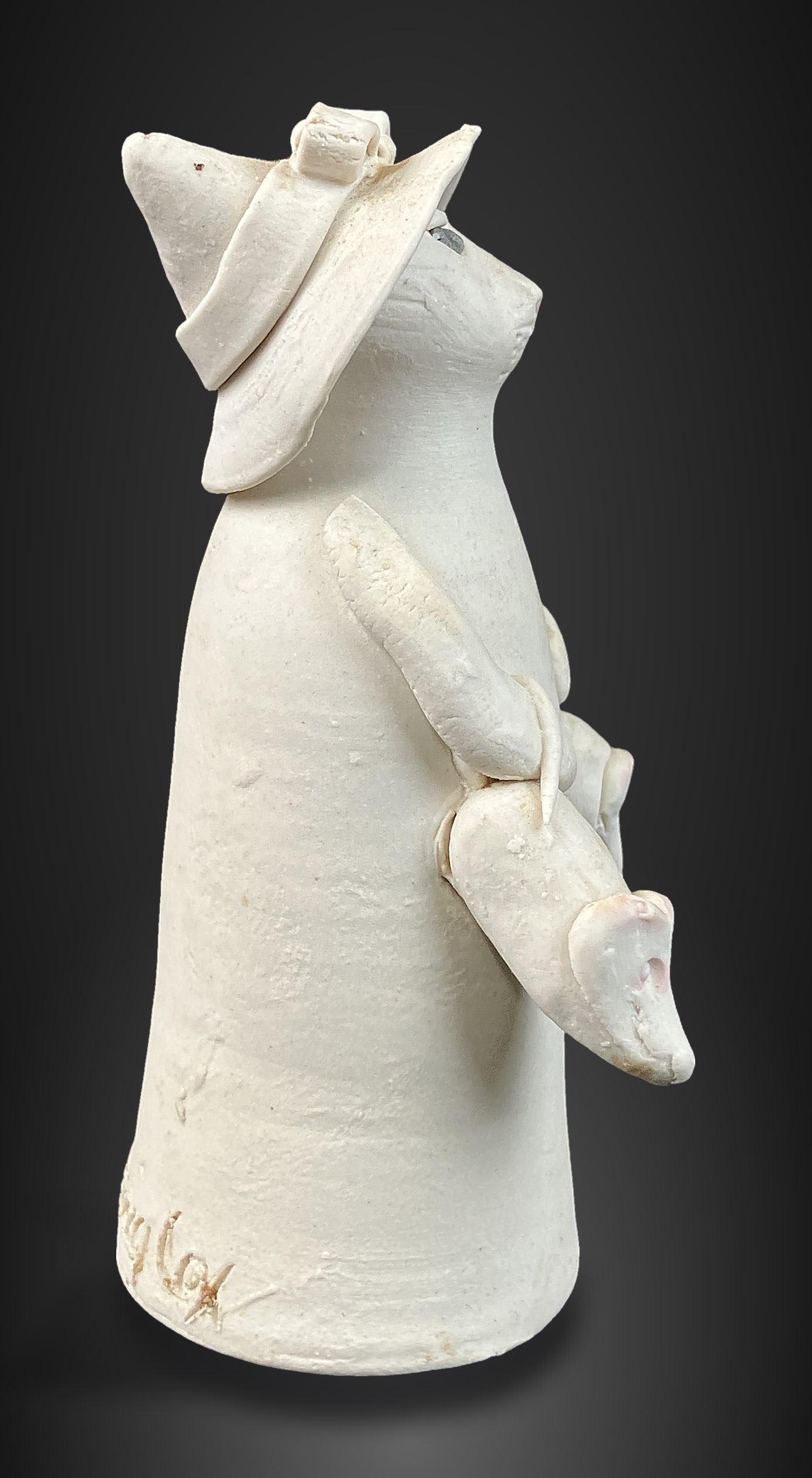 Solveig Cox Cat Pottery Figurine - 4