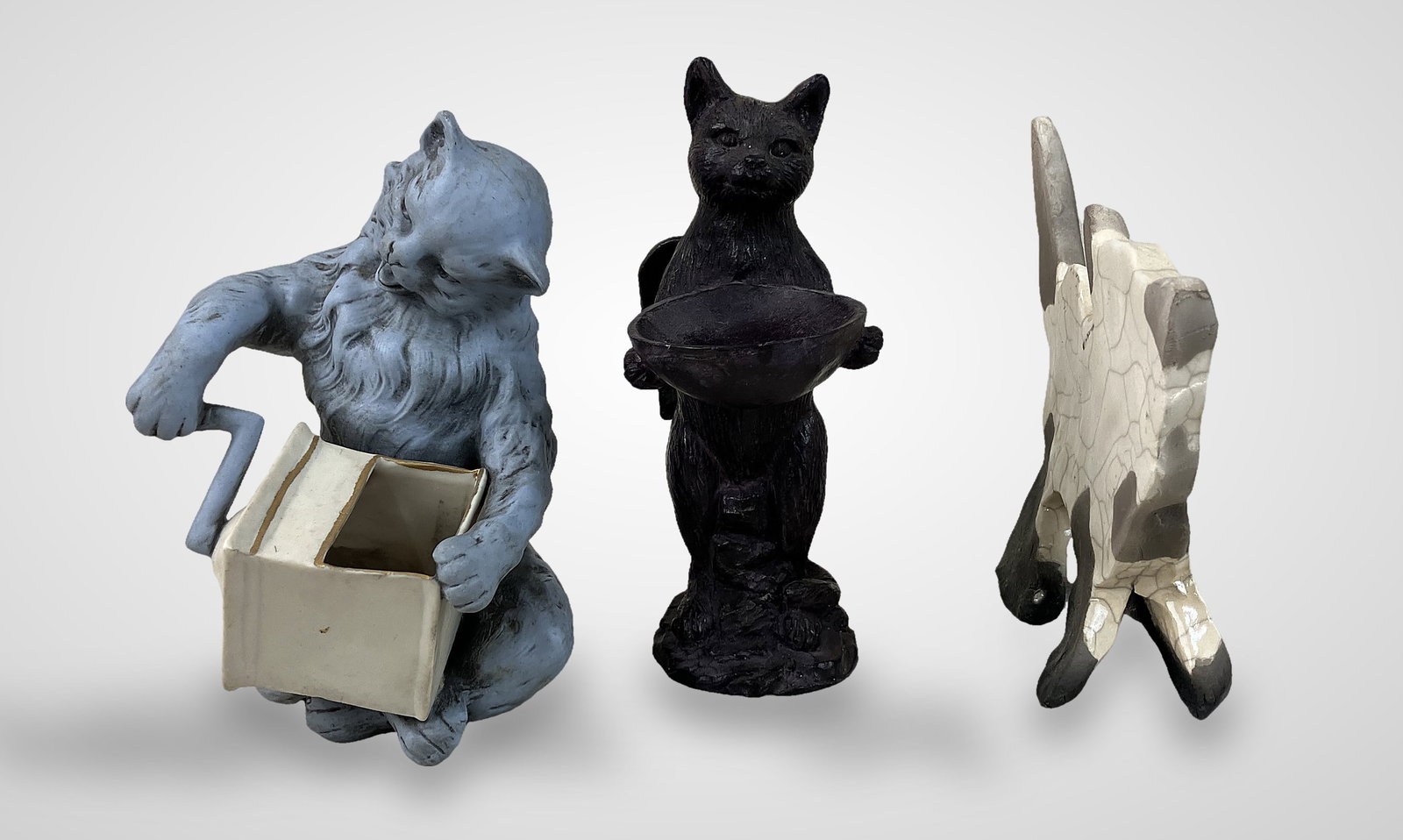 Four Cat Figurines - 12