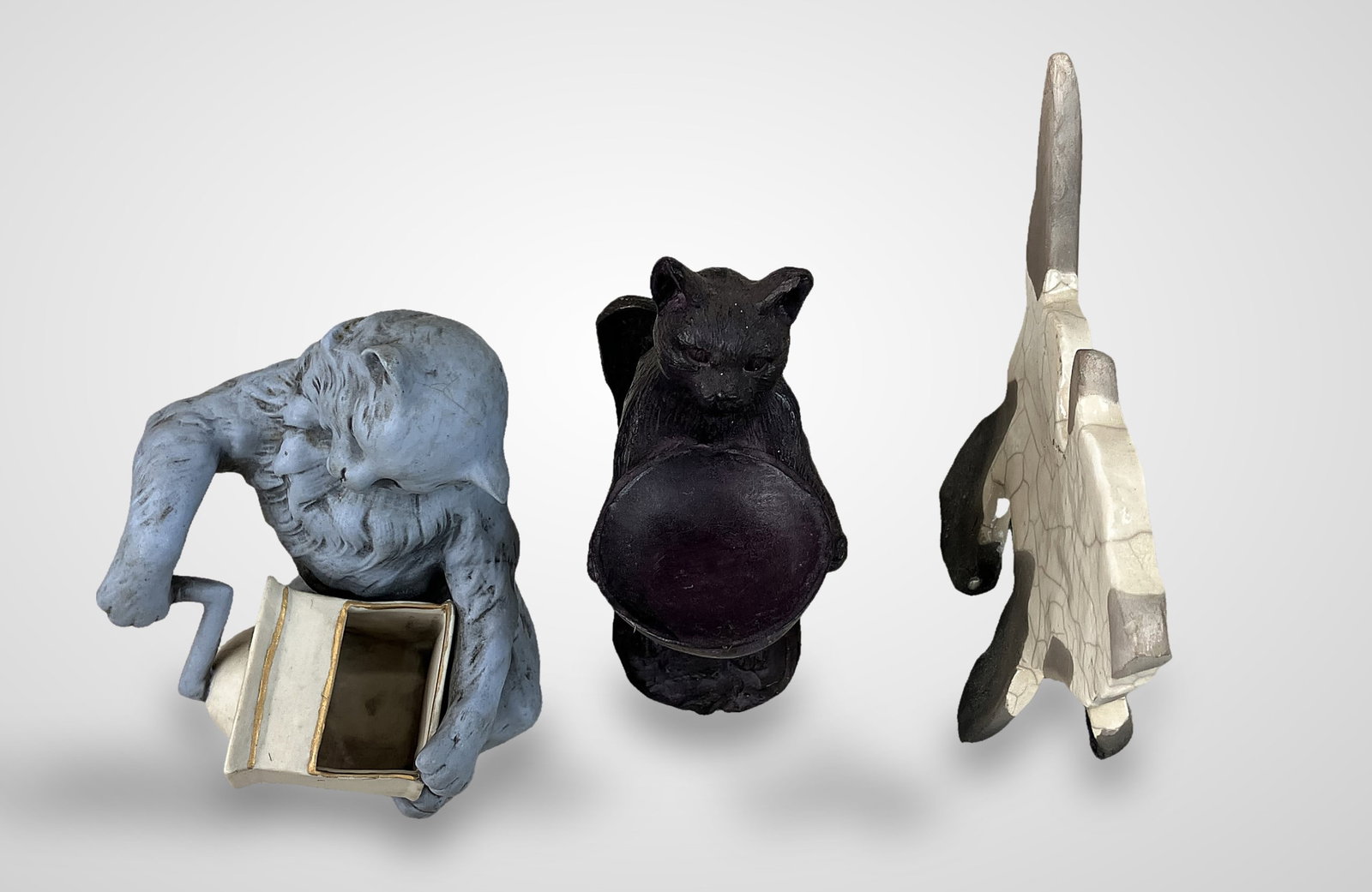 Four Cat Figurines - 13